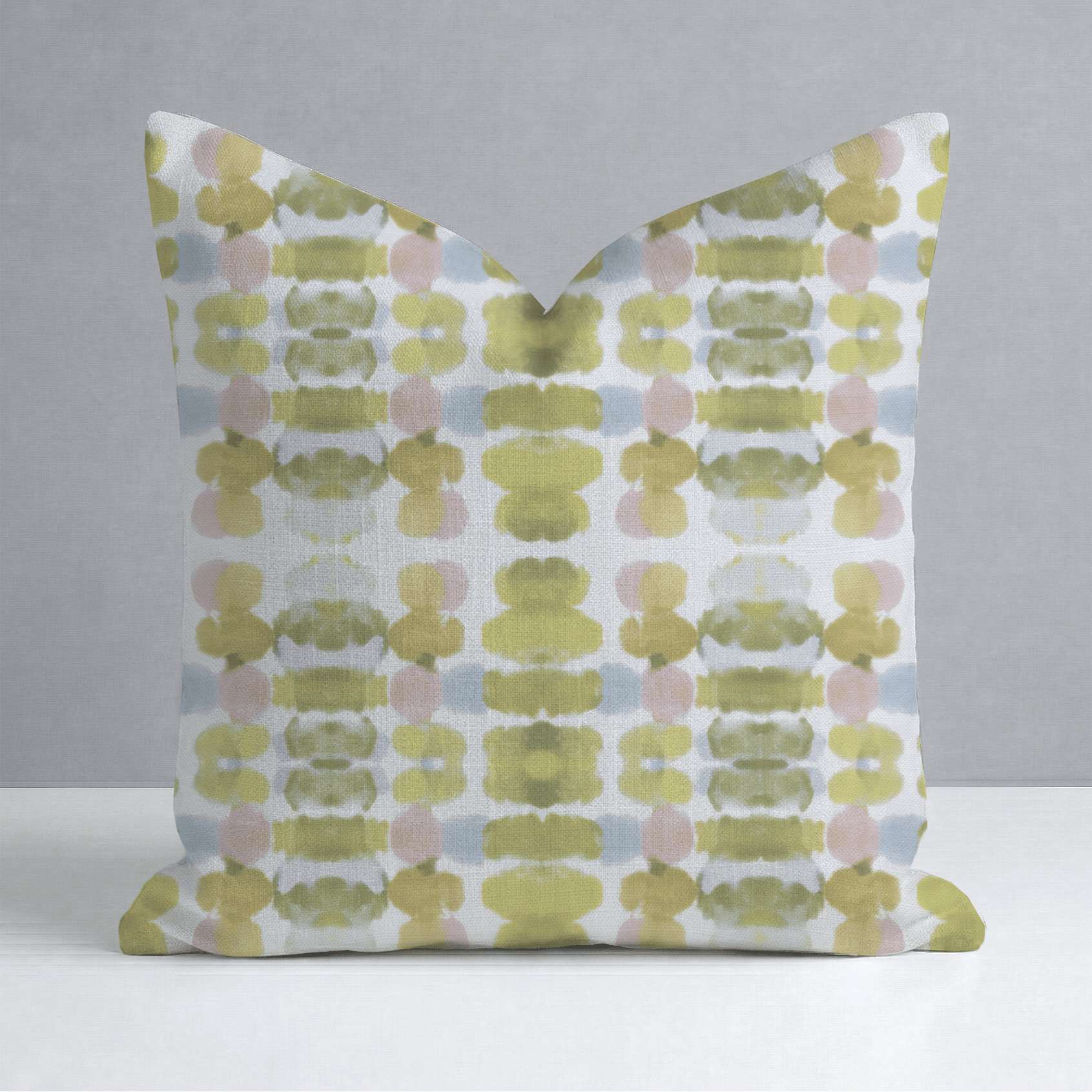 Olive Echo Throw Pillow - Lemon Park