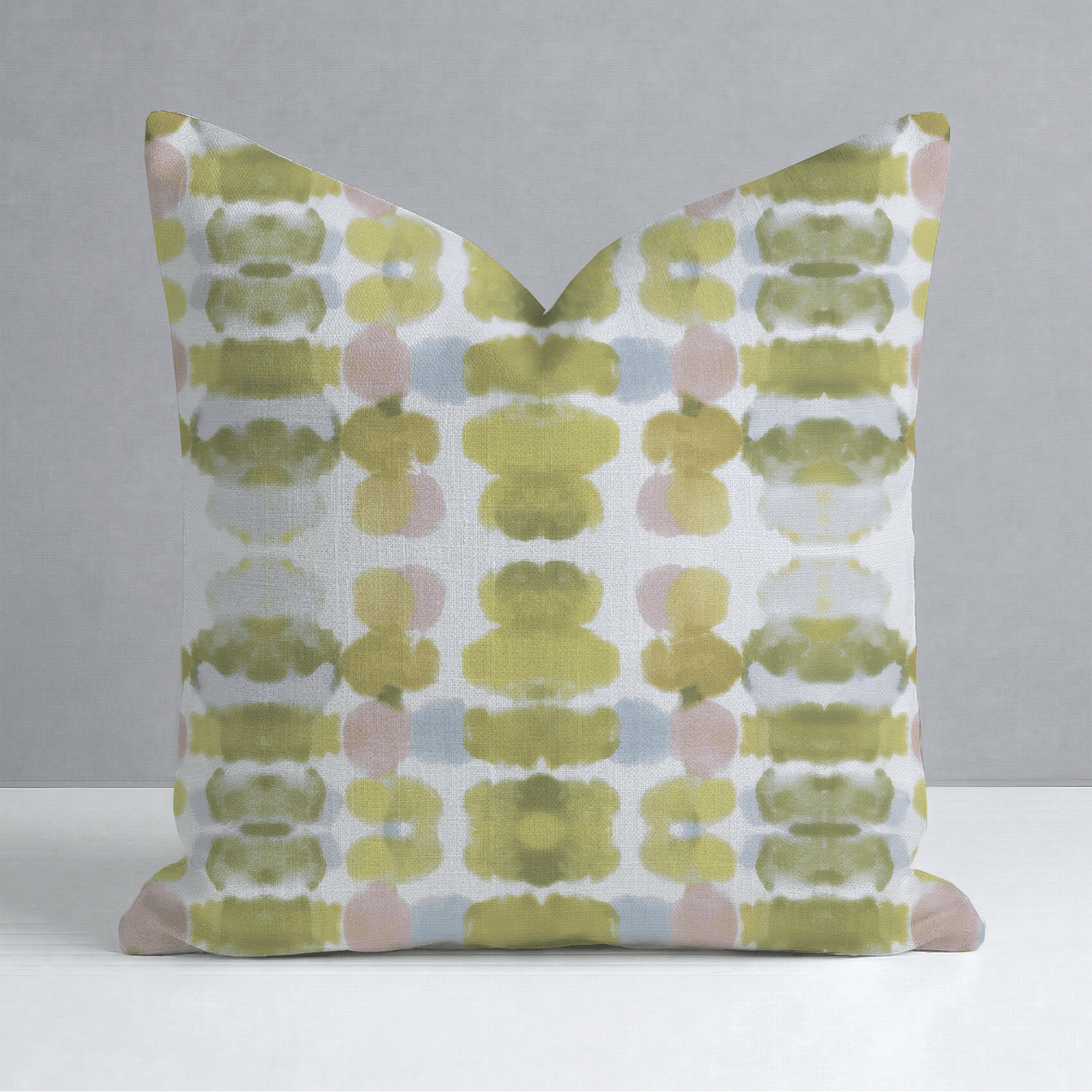 Olive Echo Throw Pillow - Lemon Park
