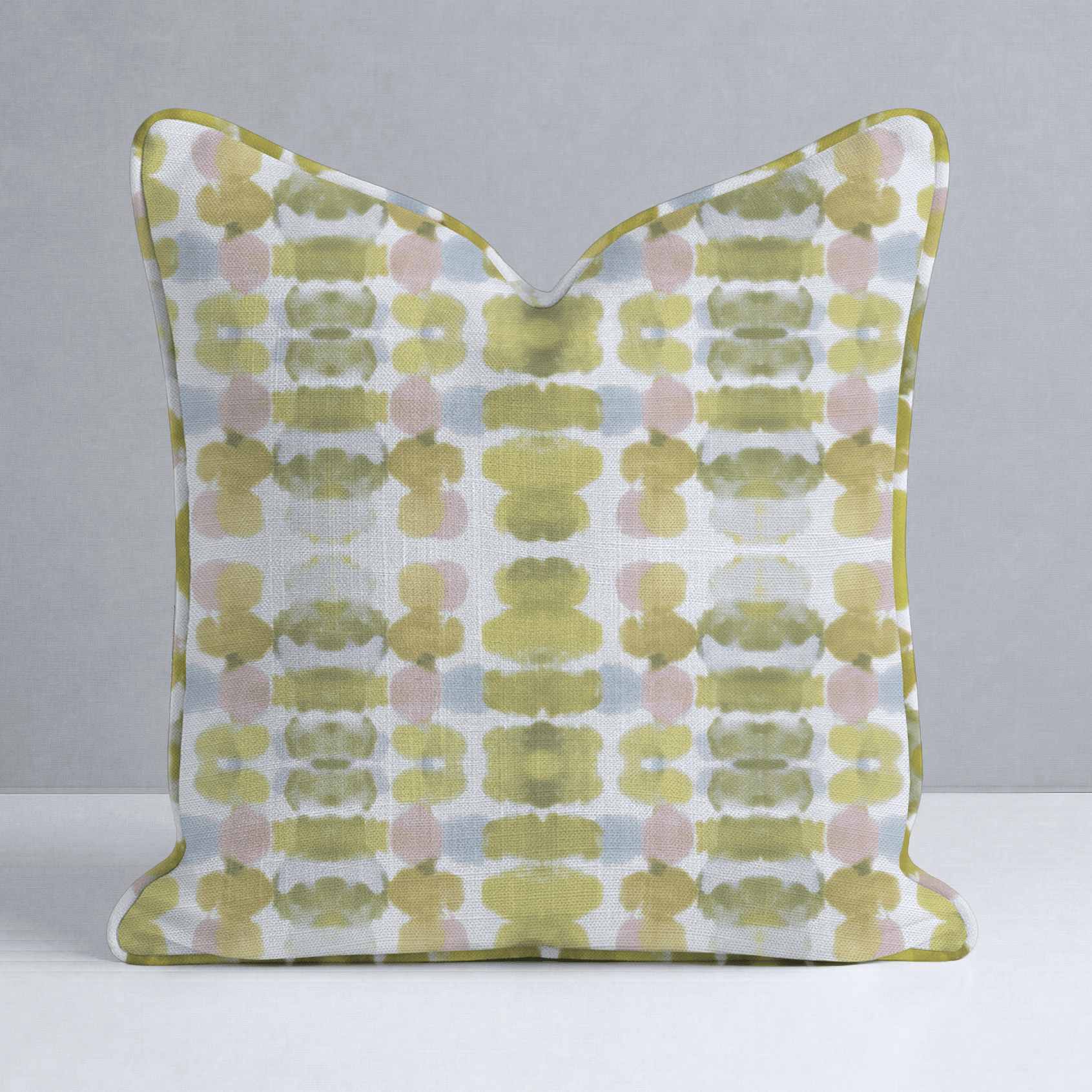 Olive Echo Throw Pillow - Lemon Park