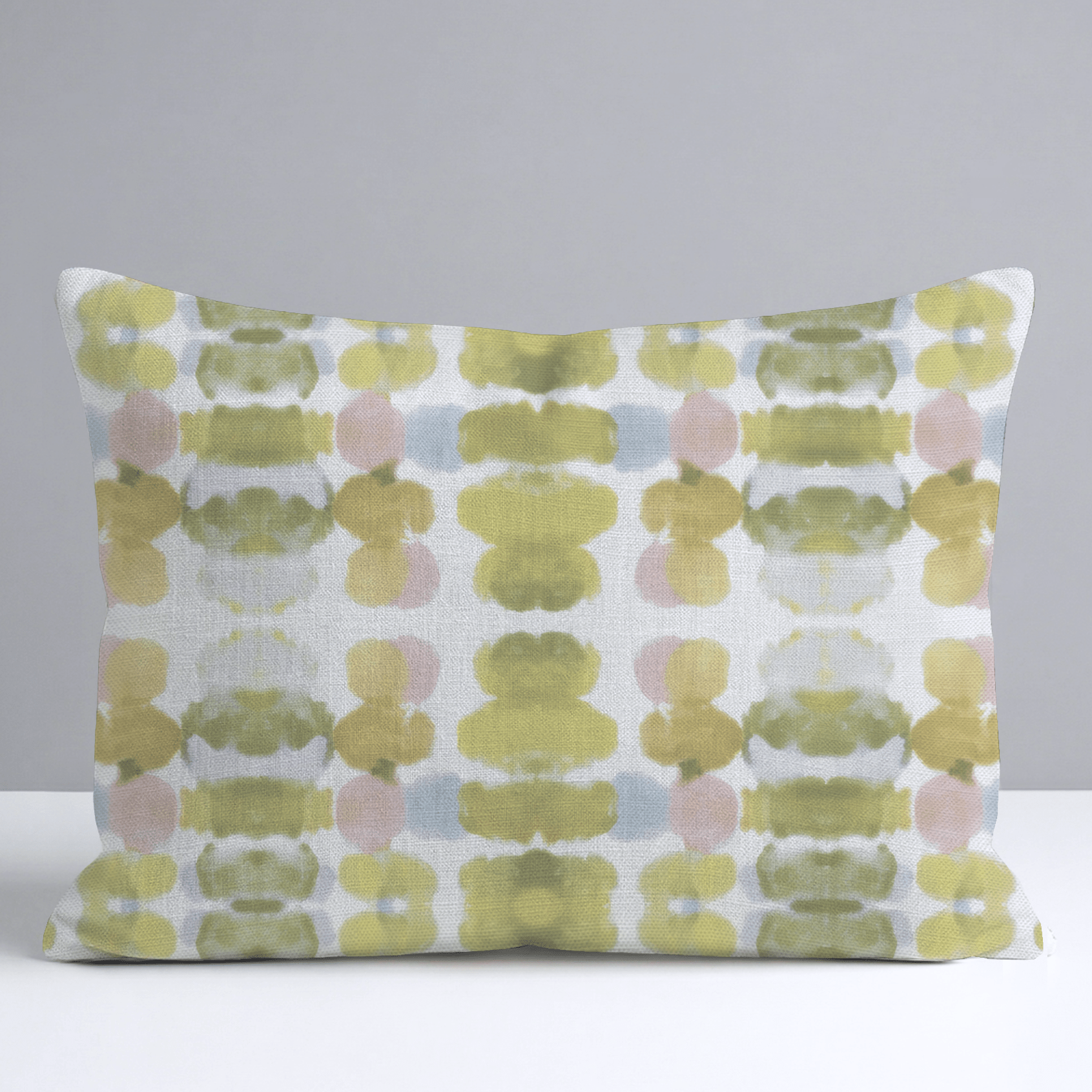 Olive Echo Throw Pillow - Lemon Park