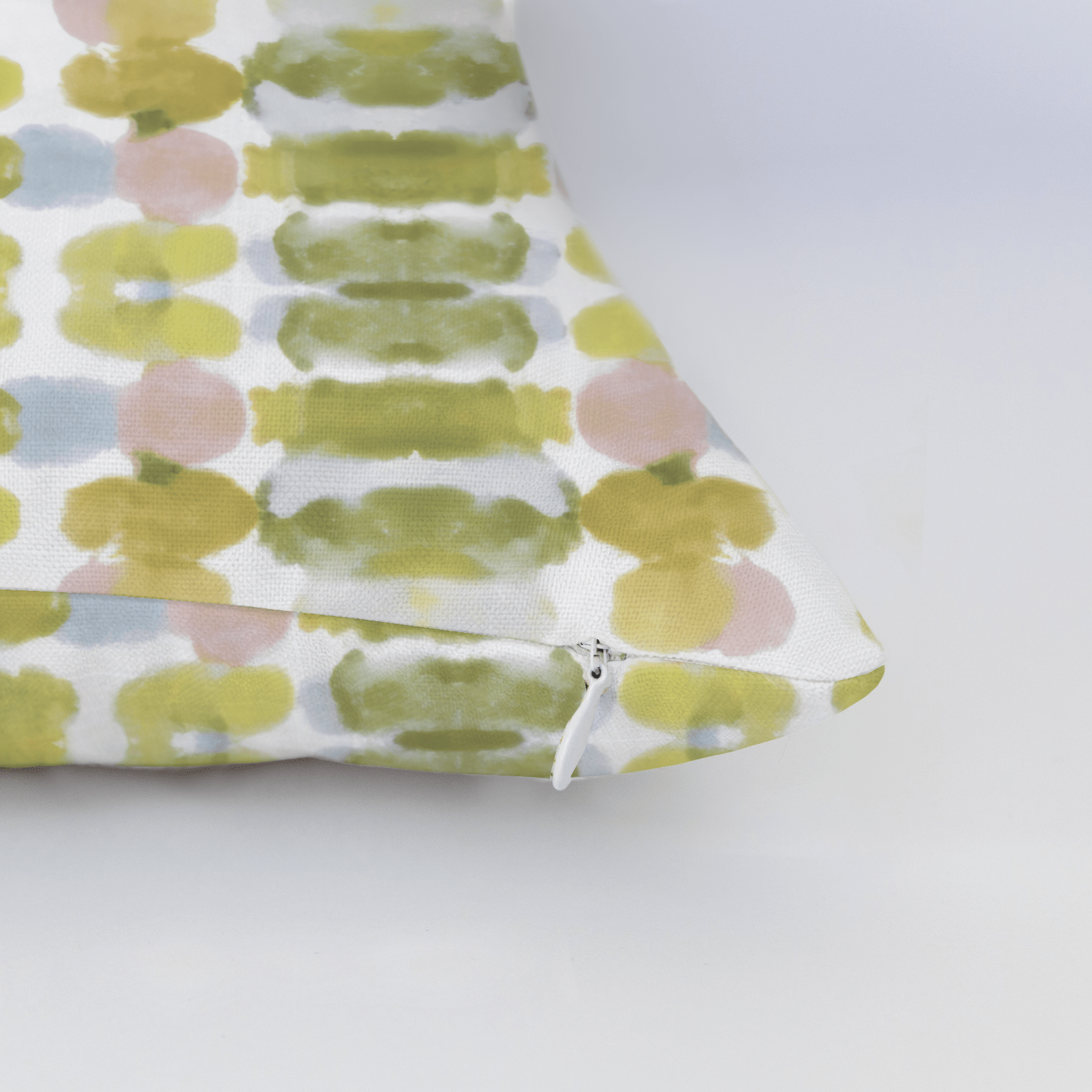 Olive Echo Throw Pillow - Lemon Park
