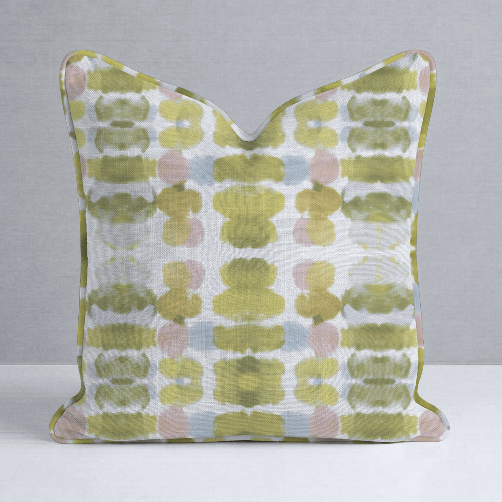 Olive Echo Throw Pillow - Lemon Park