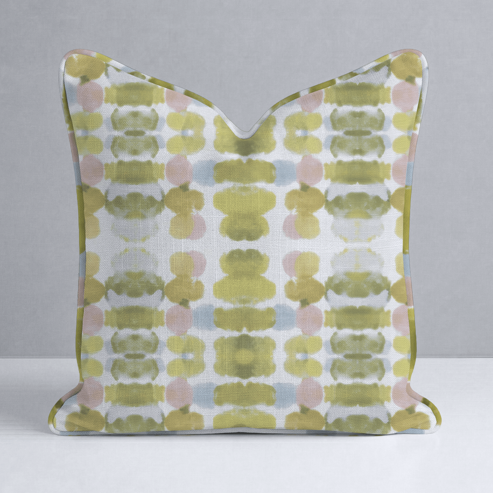 Olive Echo Throw Pillow - Lemon Park