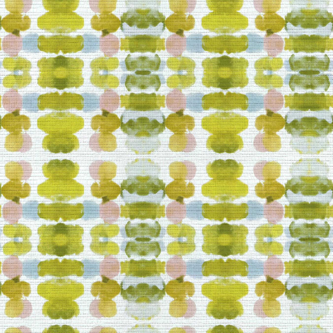 Olive Echo Faux Grasscloth Wallpaper