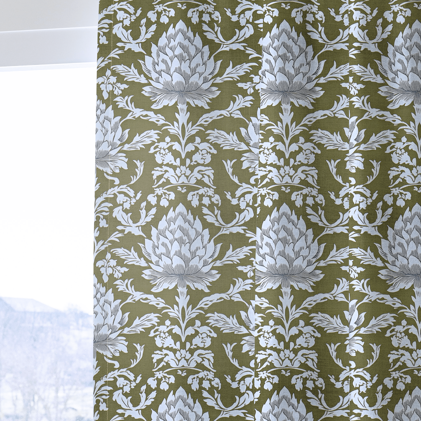 Olive Fancy - Drapery - Lemon Park