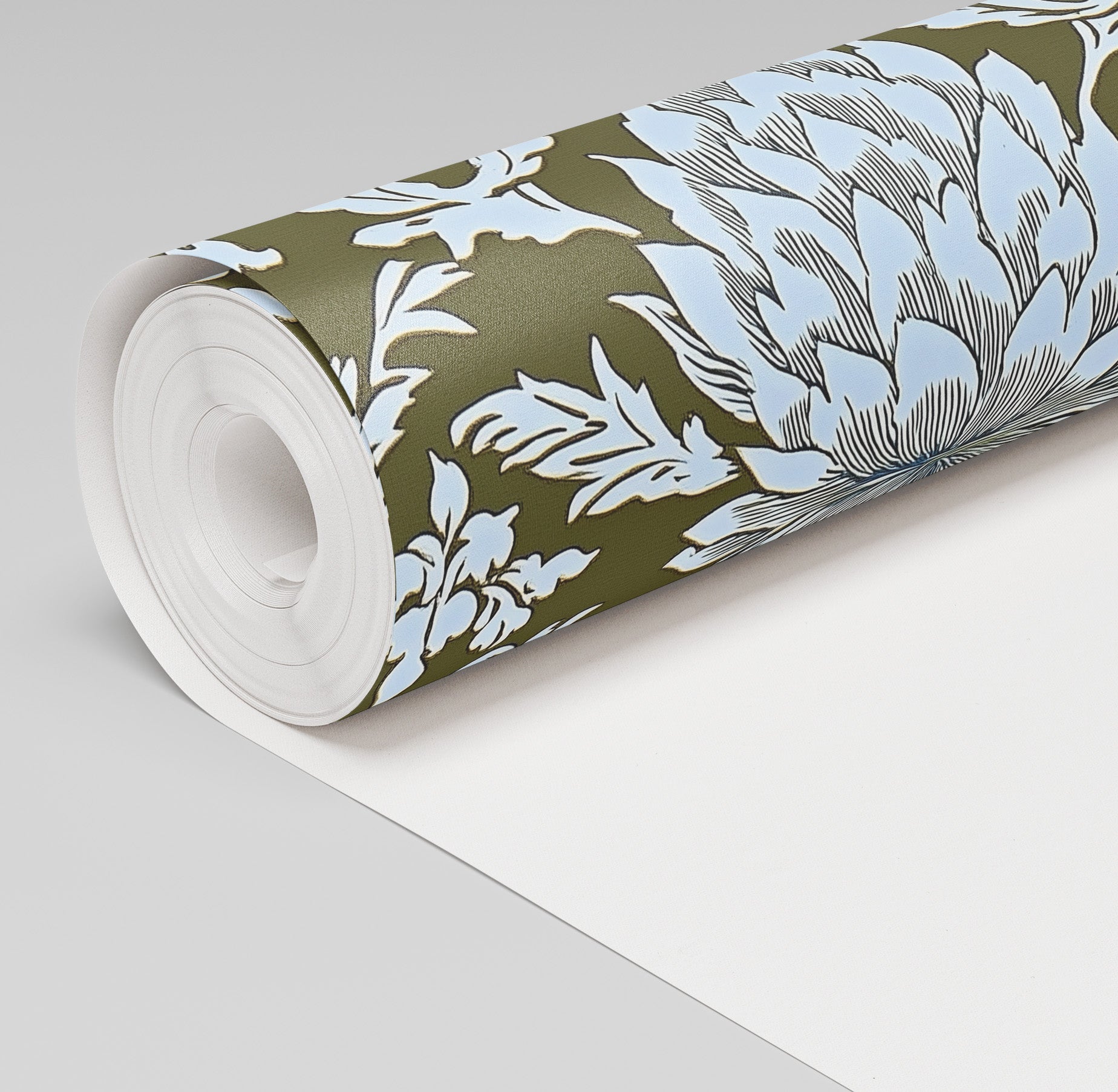 Olive Fancy Wallpaper - Lemon Park