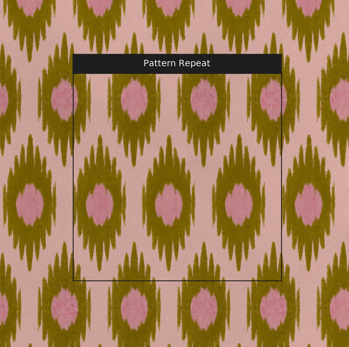 Olive Grove Ikat - Fabric - Lemon Park