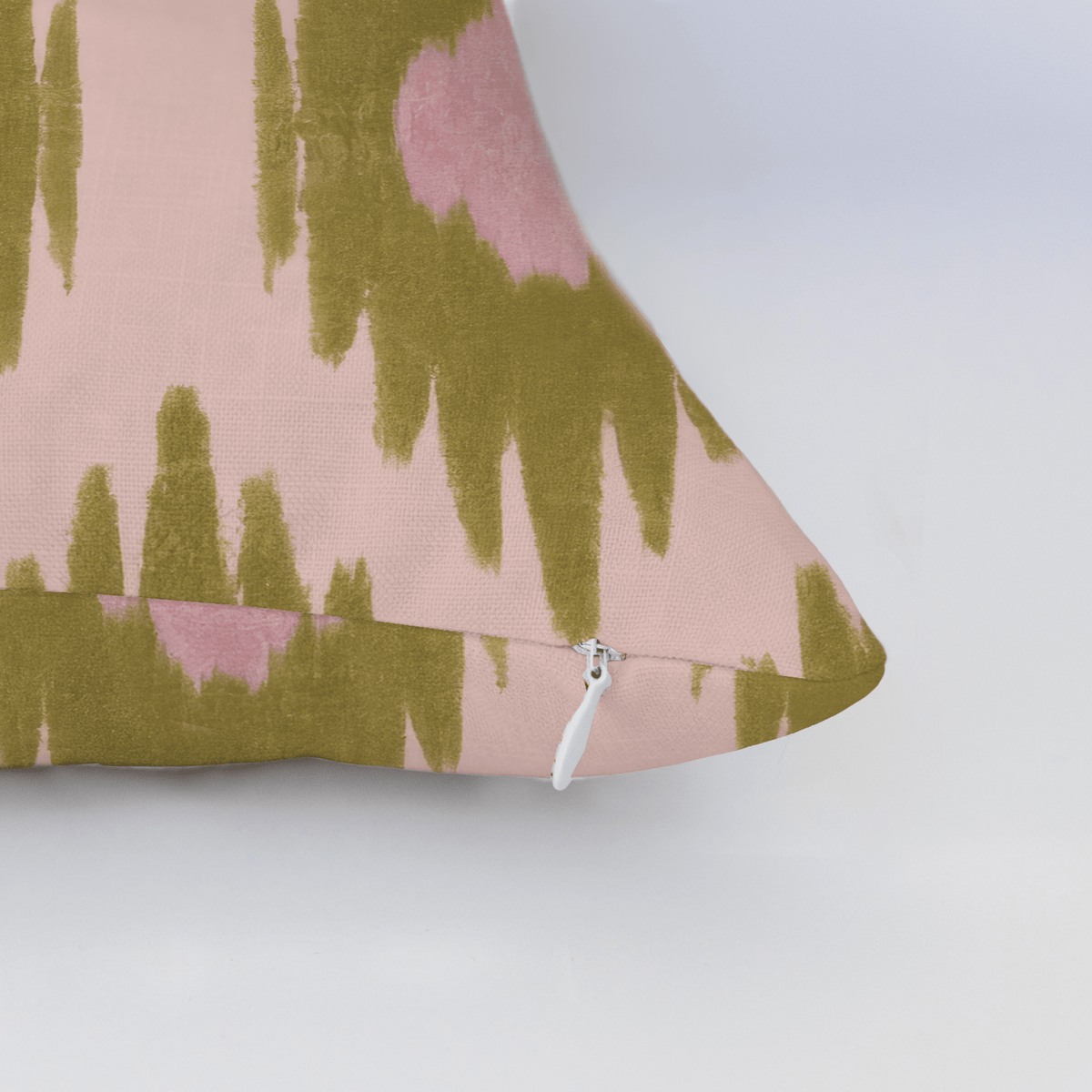 Olive Grove Ikat Throw Pillow - Lemon Park