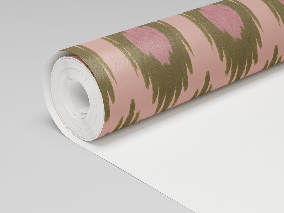 Olive Grove Ikat Wallpaper - Lemon Park