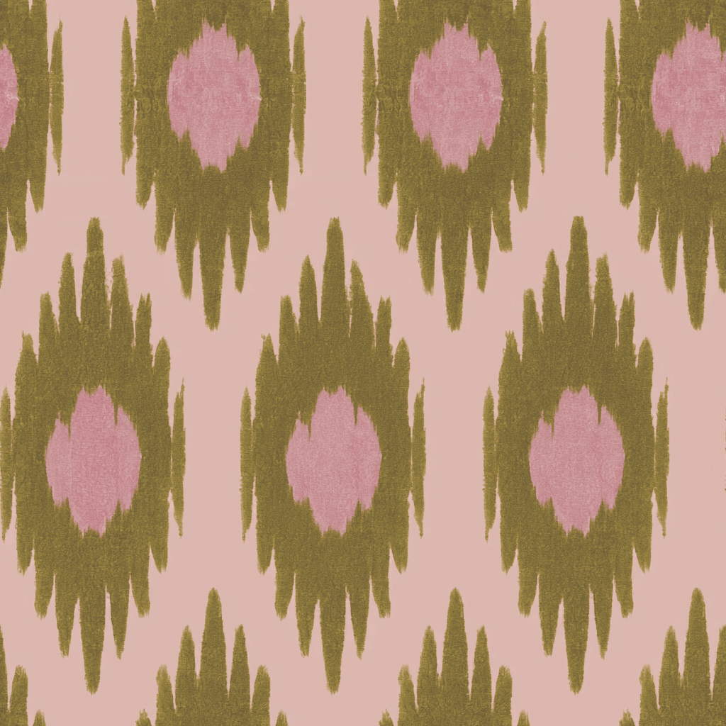 Olive Grove Ikat Wallpaper - Lemon Park