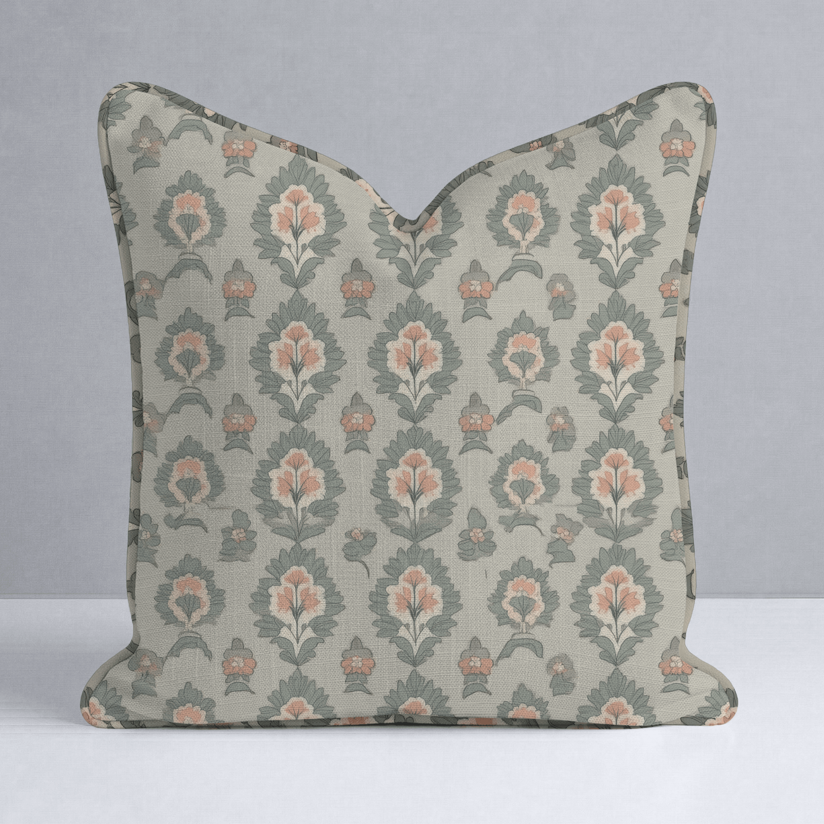 Olive & Peach Throw Pillow - Lemon Park