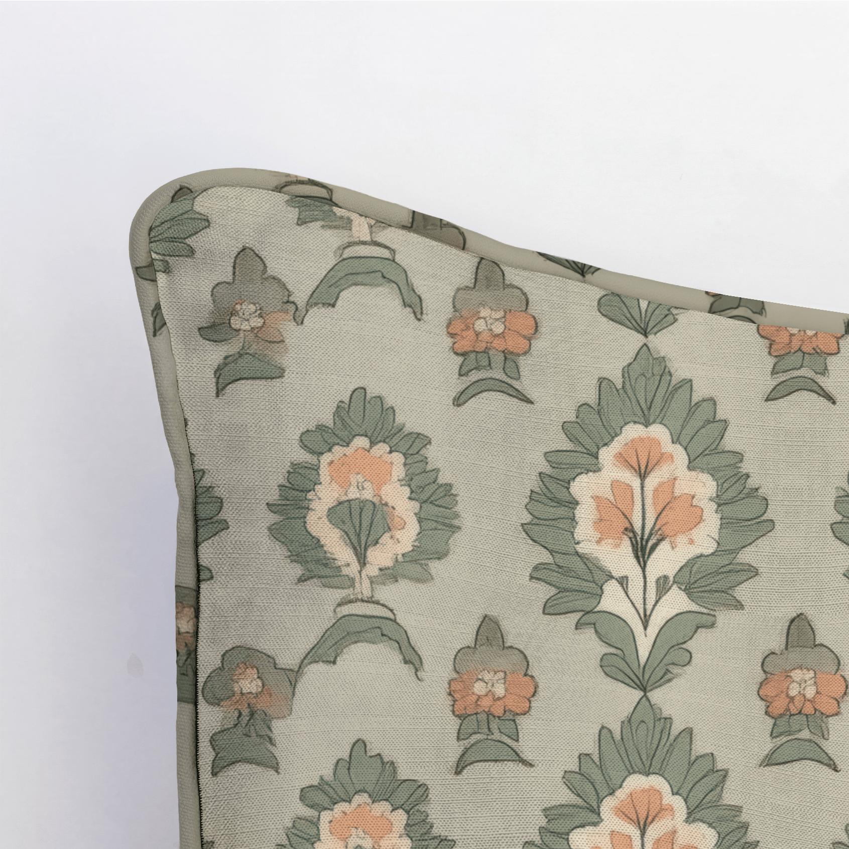 Olive & Peach Throw Pillow - Lemon Park