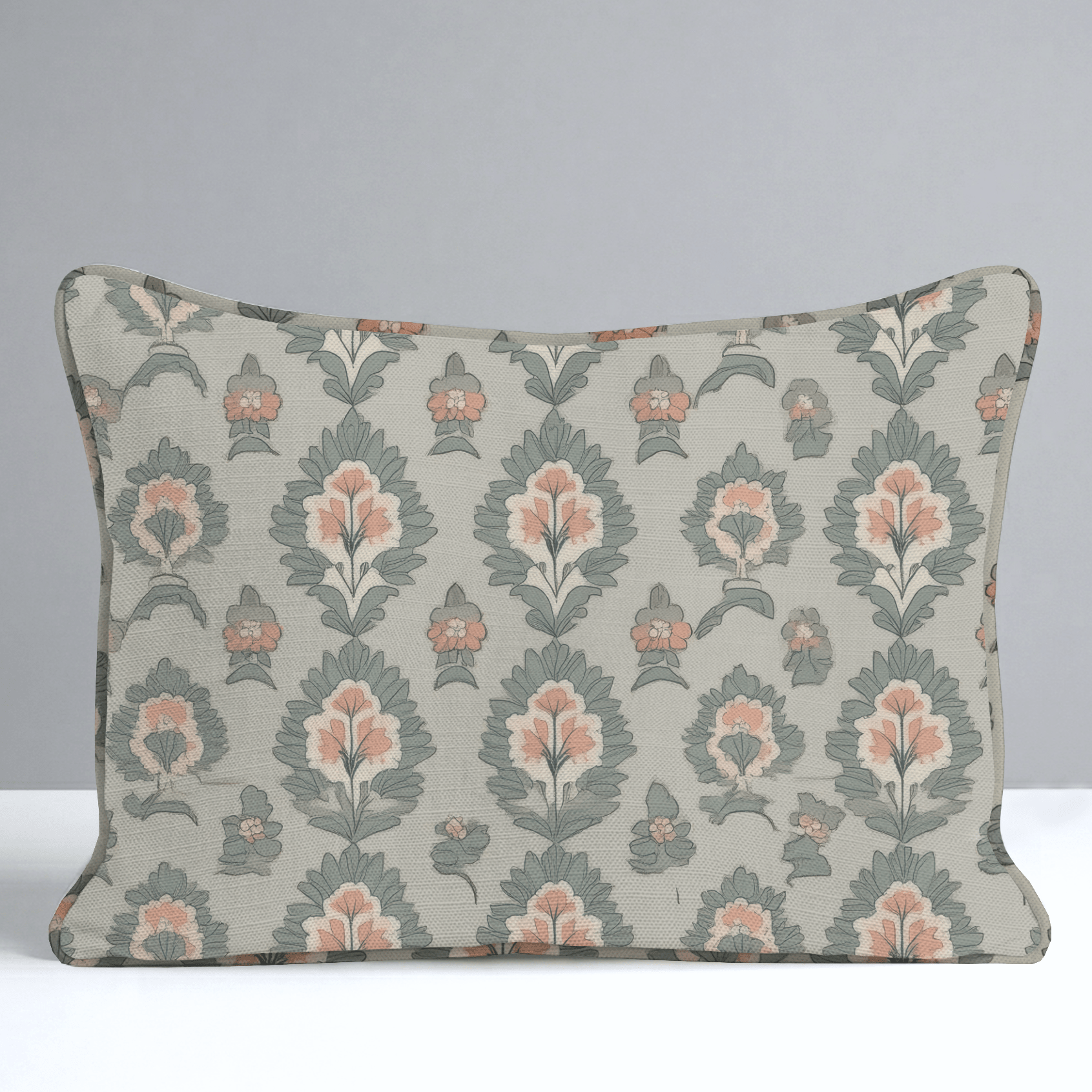 Olive & Peach Throw Pillow - Lemon Park