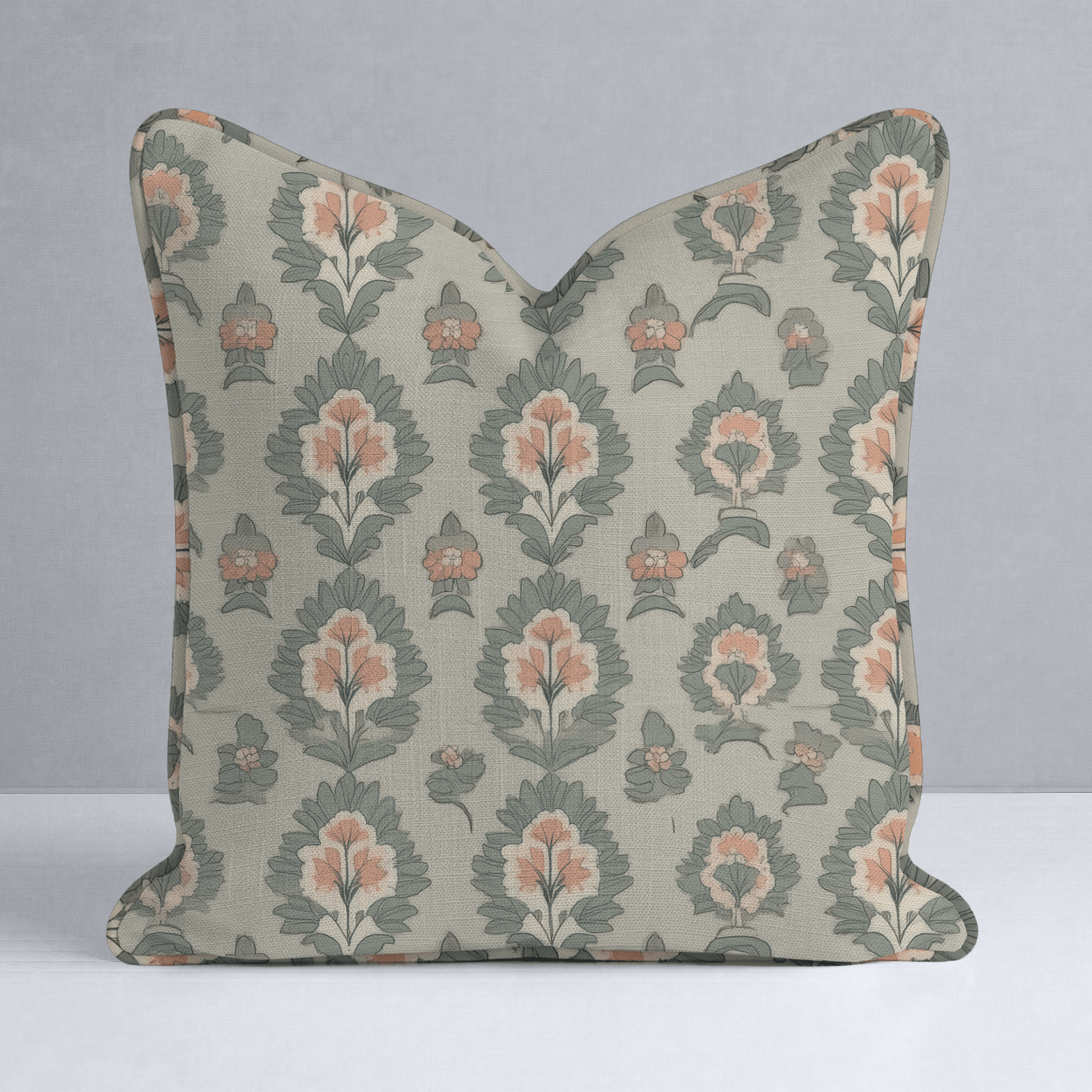 Olive & Peach Throw Pillow - Lemon Park