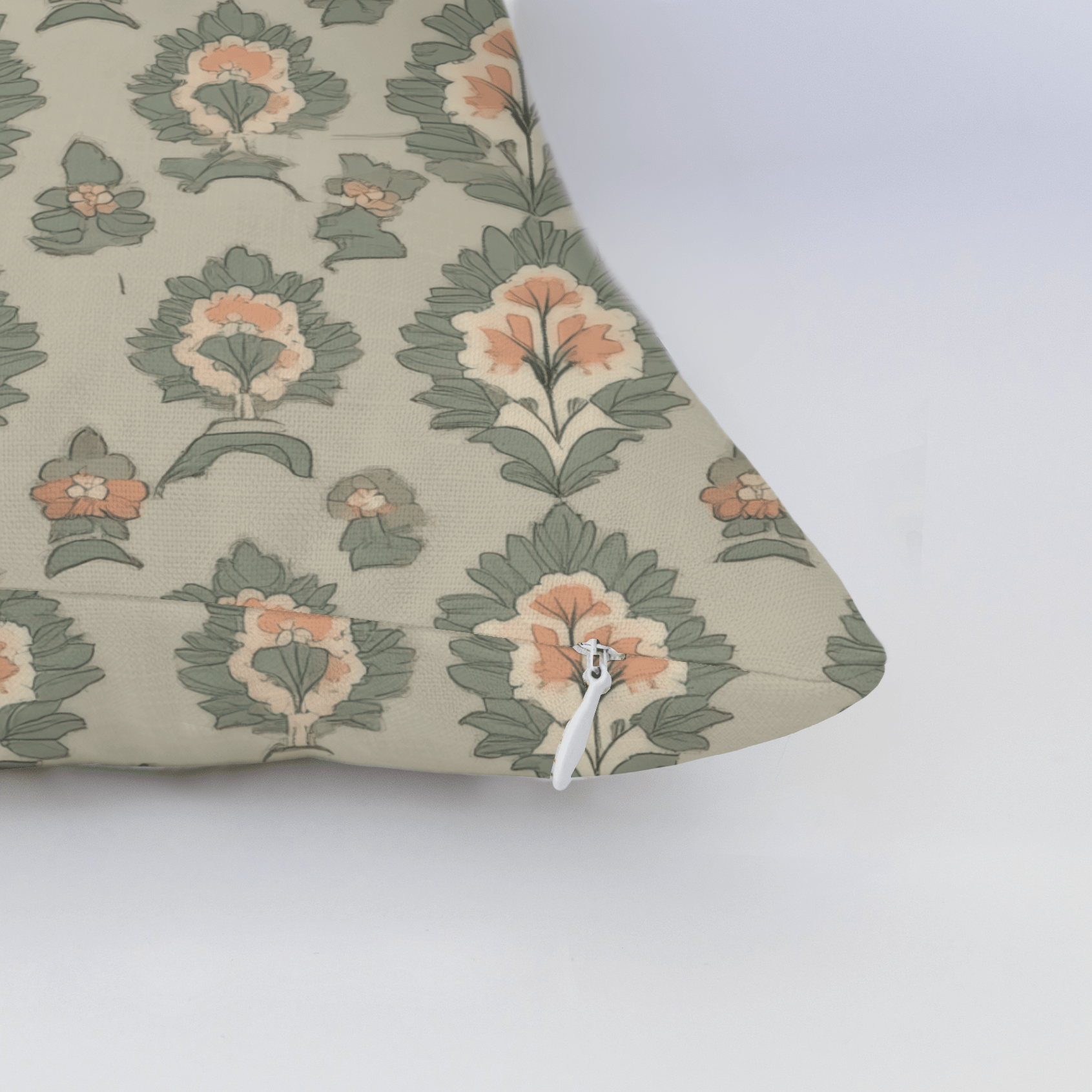 Olive & Peach Throw Pillow - Lemon Park