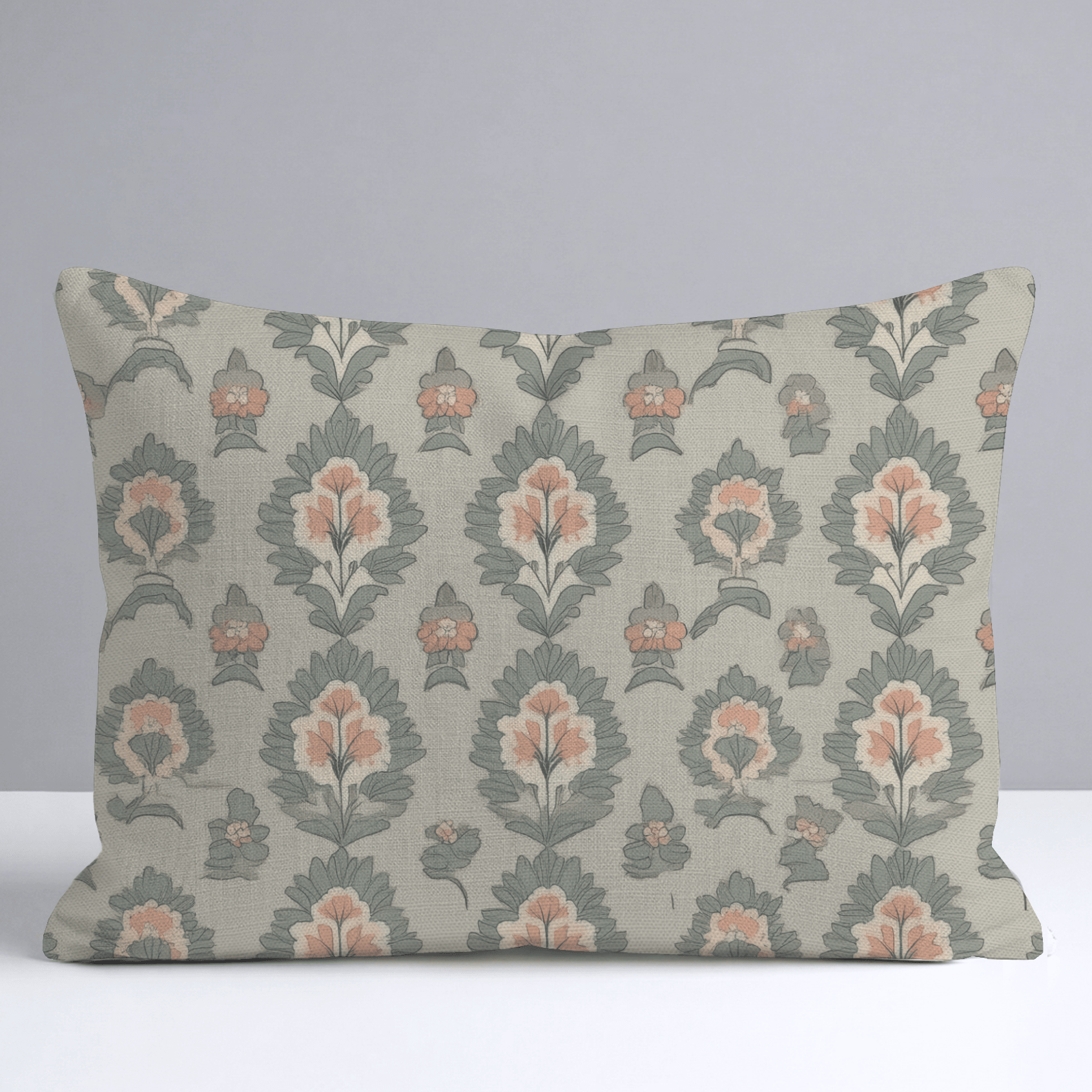 Olive & Peach Throw Pillow - Lemon Park