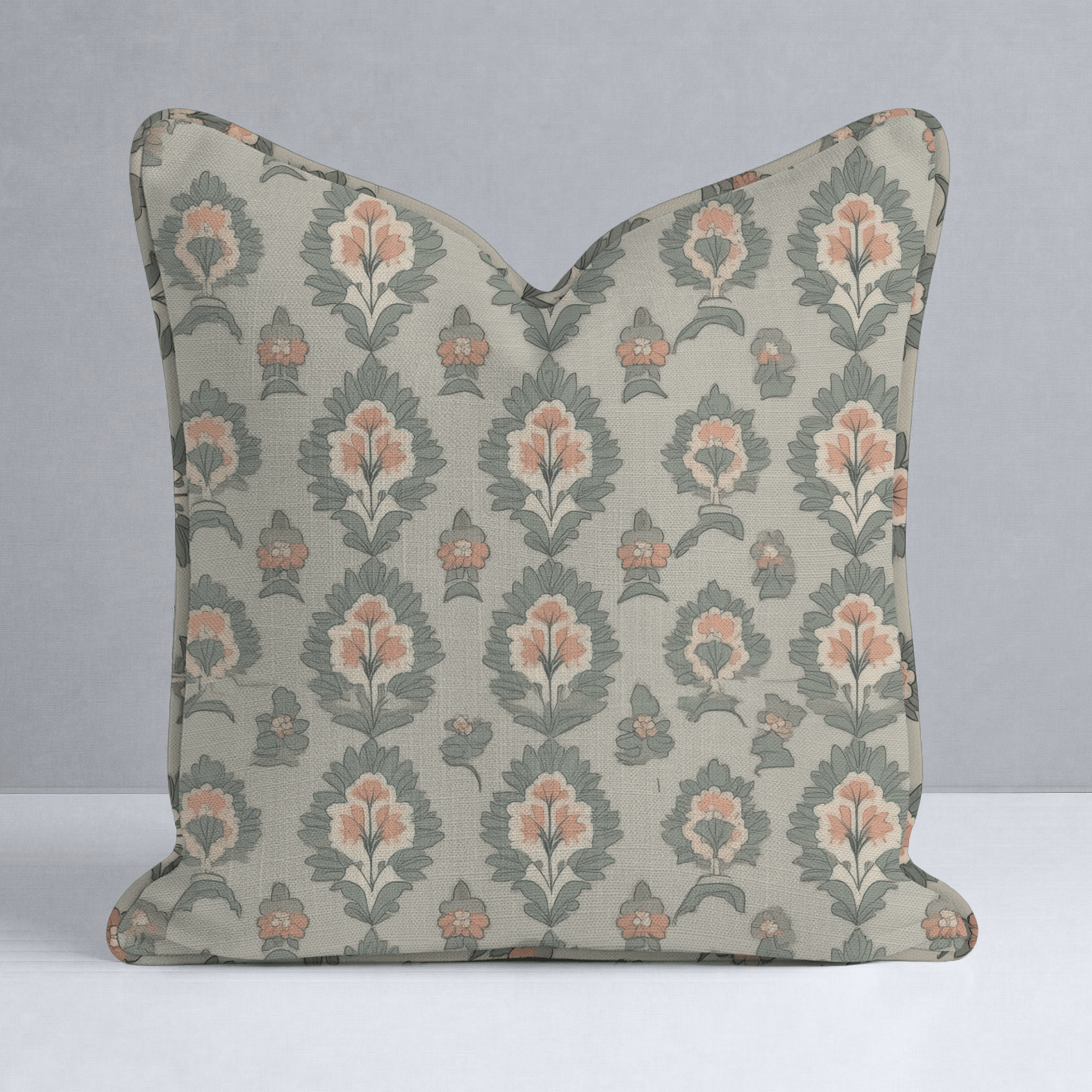 Olive & Peach Throw Pillow - Lemon Park