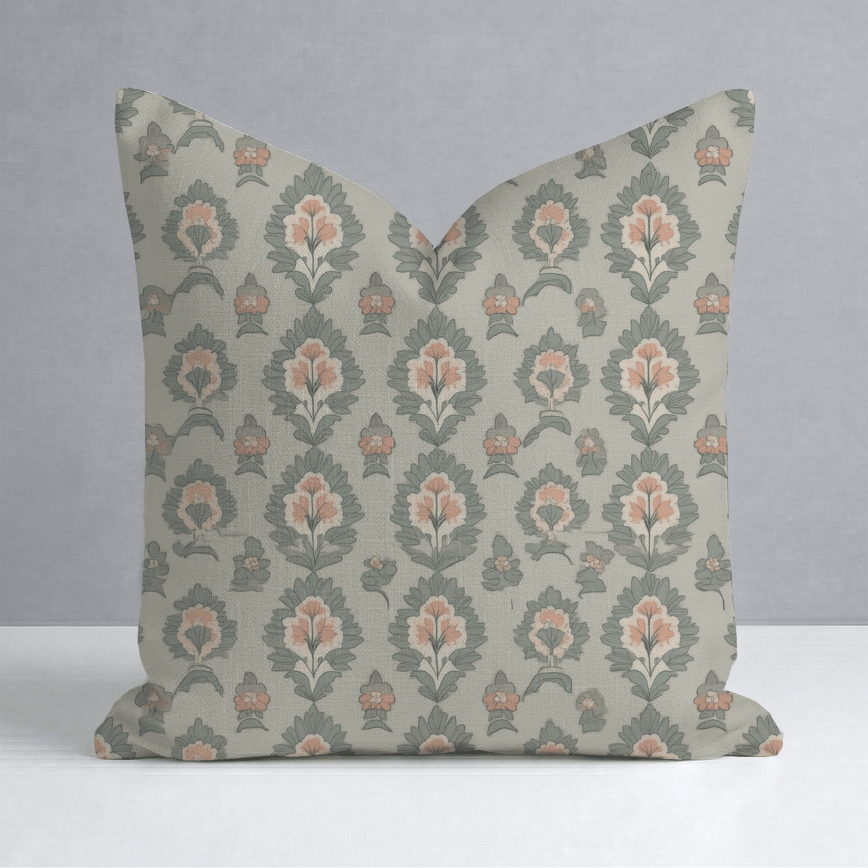 Olive & Peach Throw Pillow - Lemon Park