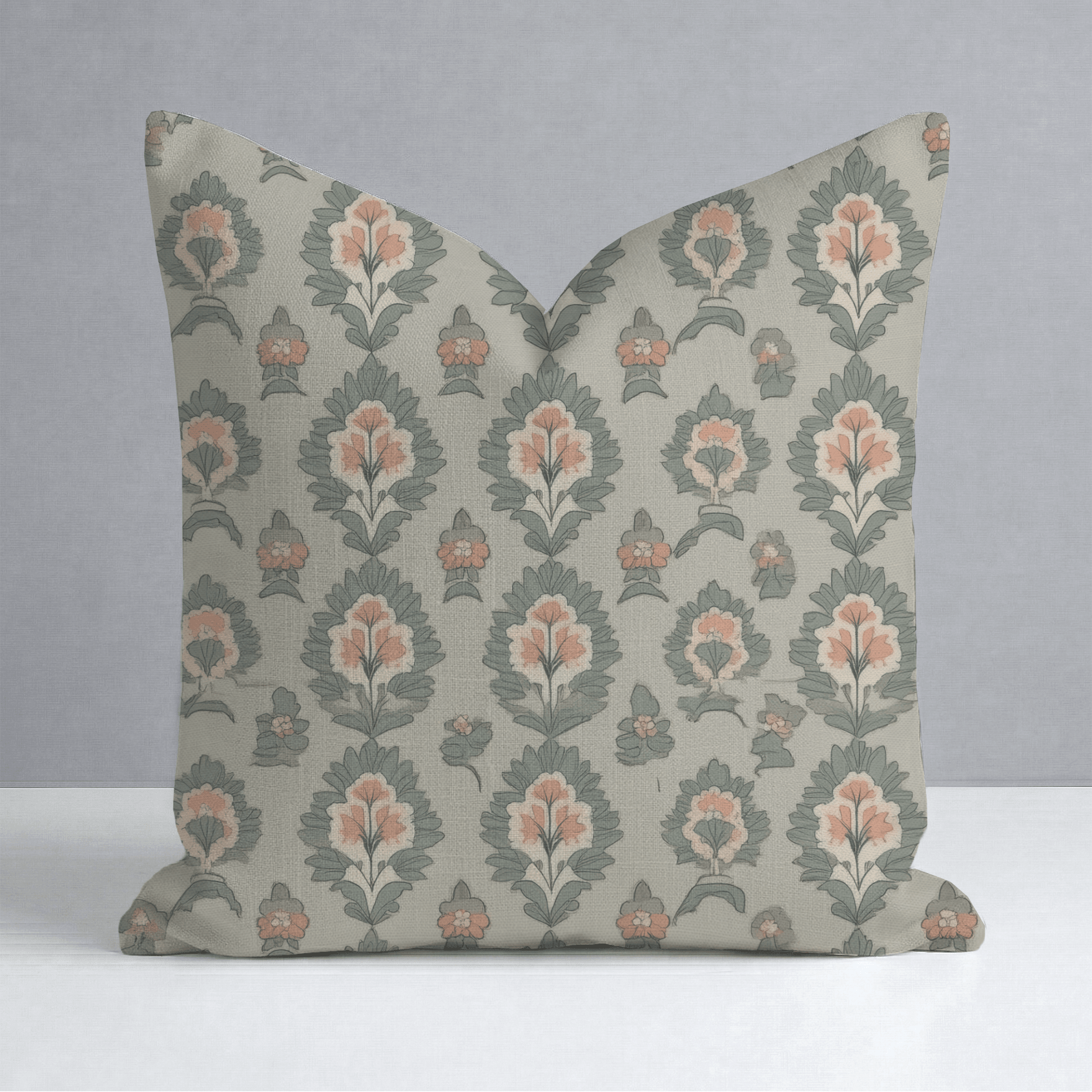 Olive & Peach Throw Pillow - Lemon Park