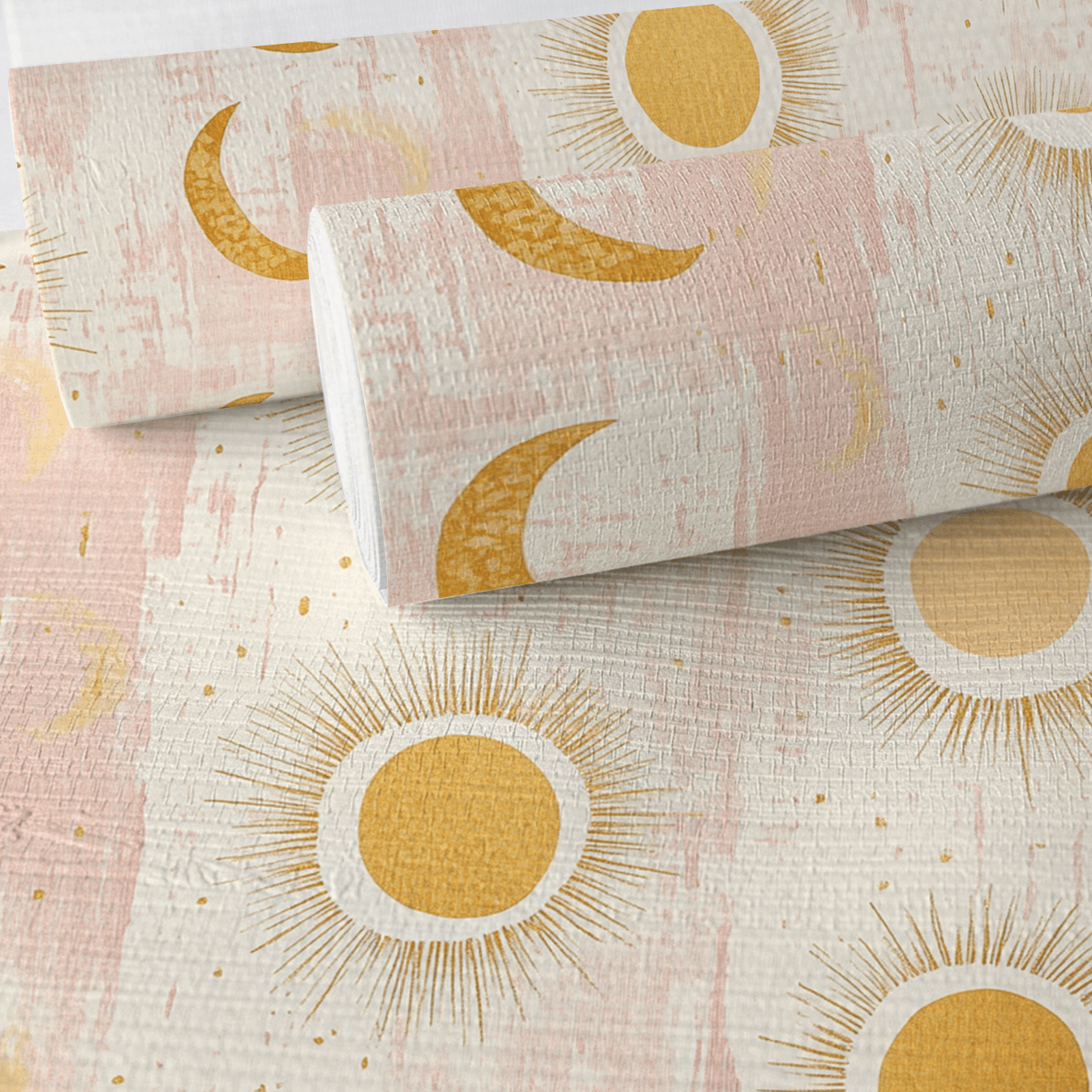 Opal Faux Grasscloth Wallpaper - Lemon Park