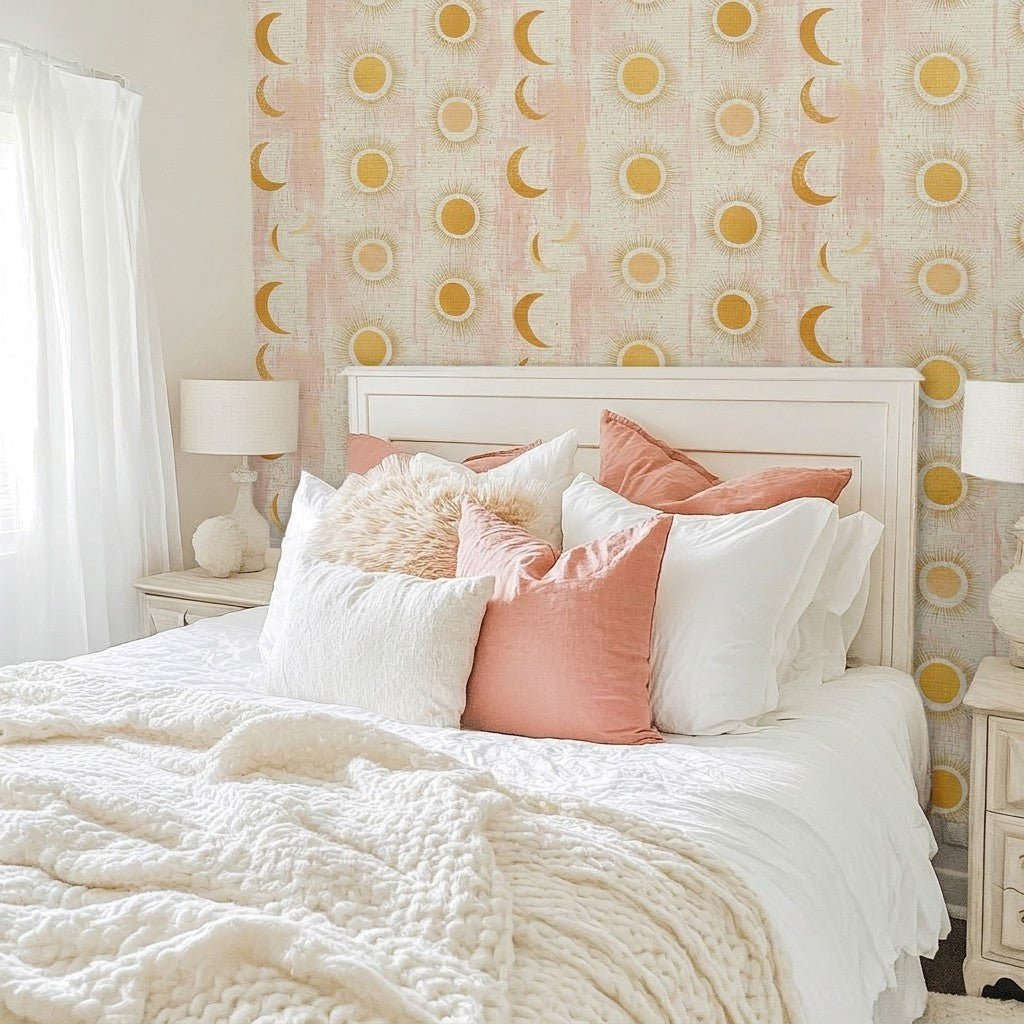 Opal Faux Grasscloth Wallpaper - Lemon Park
