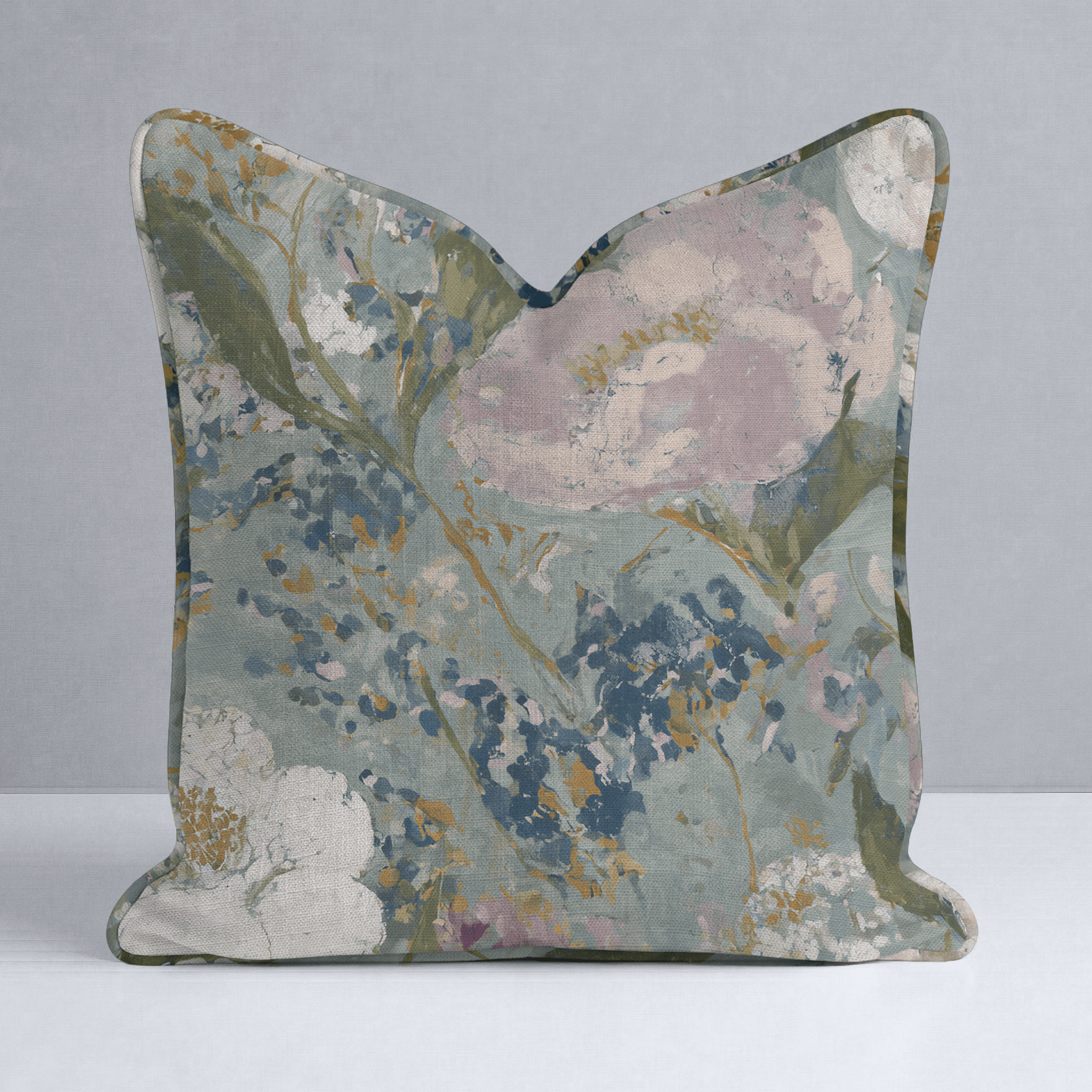 Open Petal Throw Pillow - Lemon Park