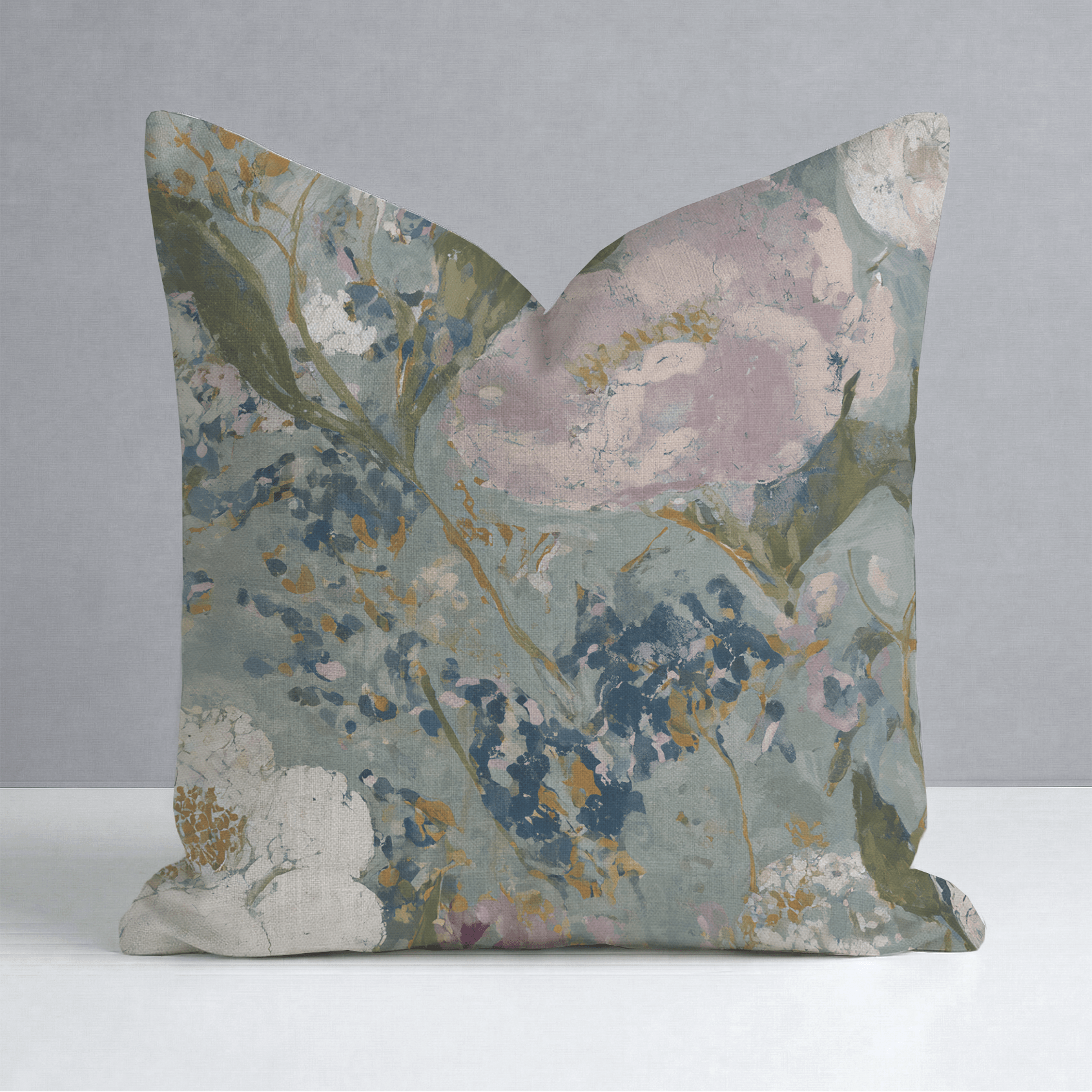Open Petal Throw Pillow - Lemon Park