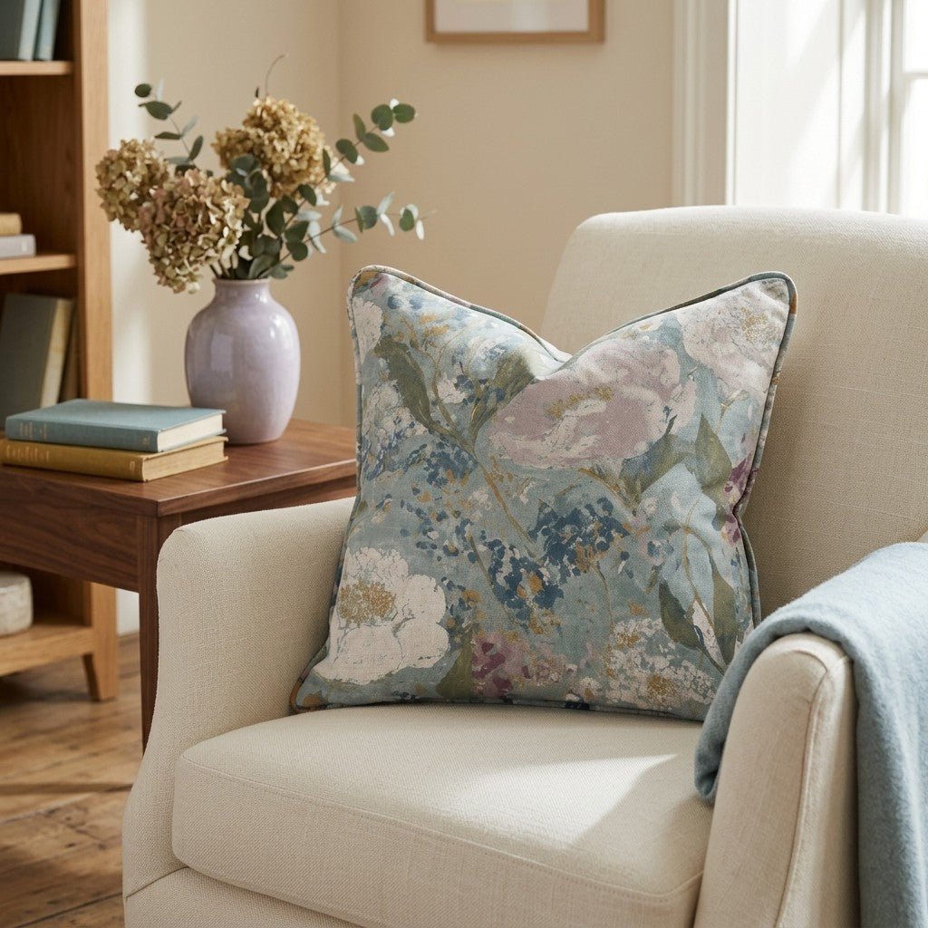 Open Petal Throw Pillow - Lemon Park