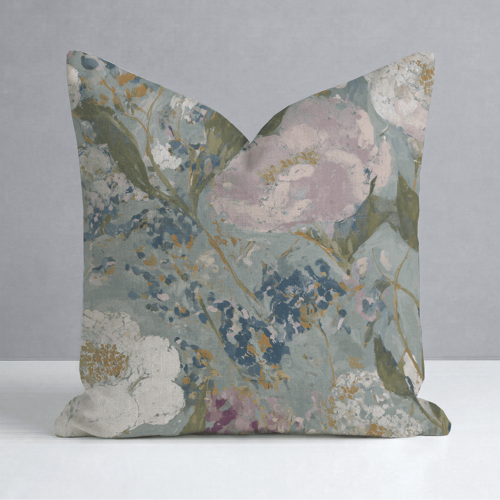 Open Petal Throw Pillow - Lemon Park