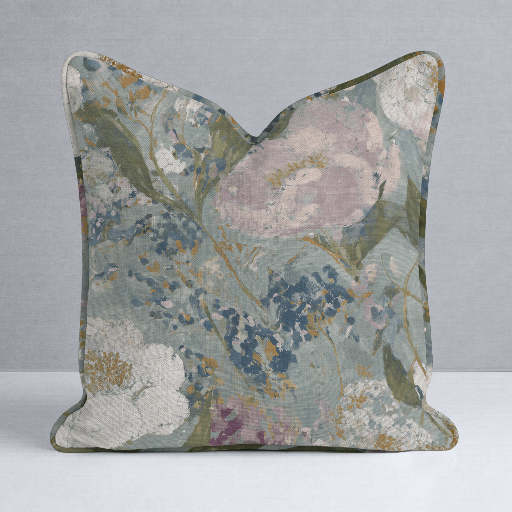 Open Petal Throw Pillow - Lemon Park