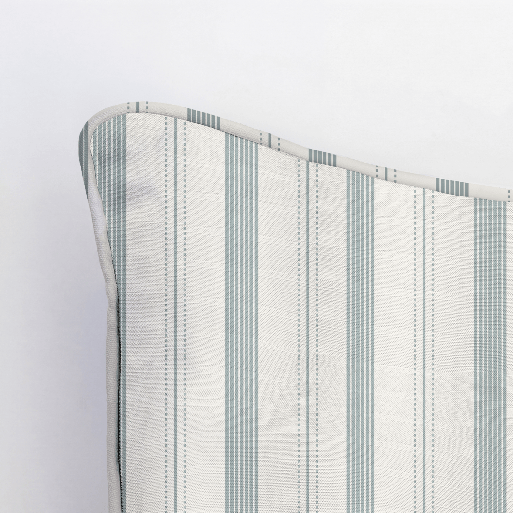 Orange County Cool Grey Stripes Throw Pillow - Lemon Park