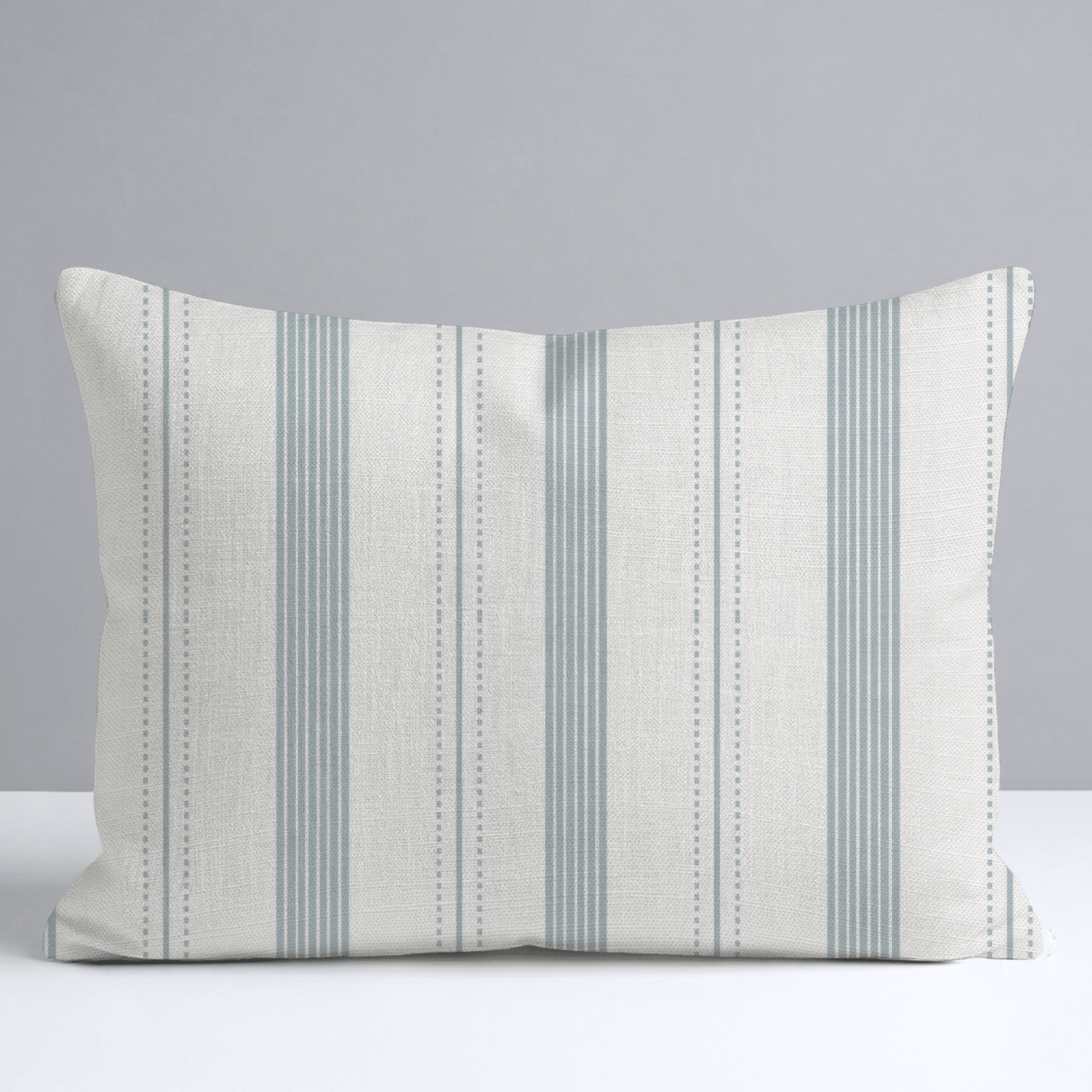 Orange County Cool Grey Stripes Throw Pillow - Lemon Park