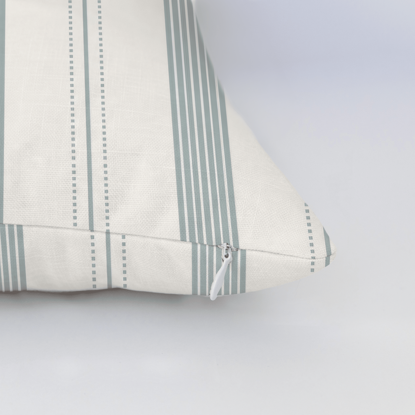 Orange County Cool Grey Stripes Throw Pillow - Lemon Park