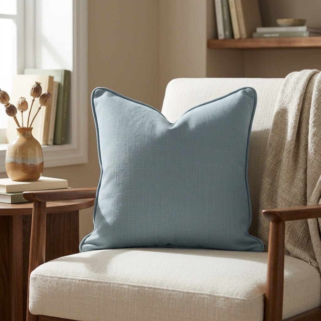 Orange County Cool Grey Throw Pillow - Lemon Park