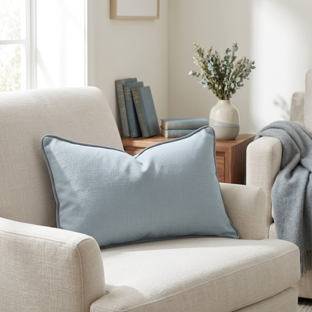 Orange County Cool Grey Throw Pillow - Lemon Park