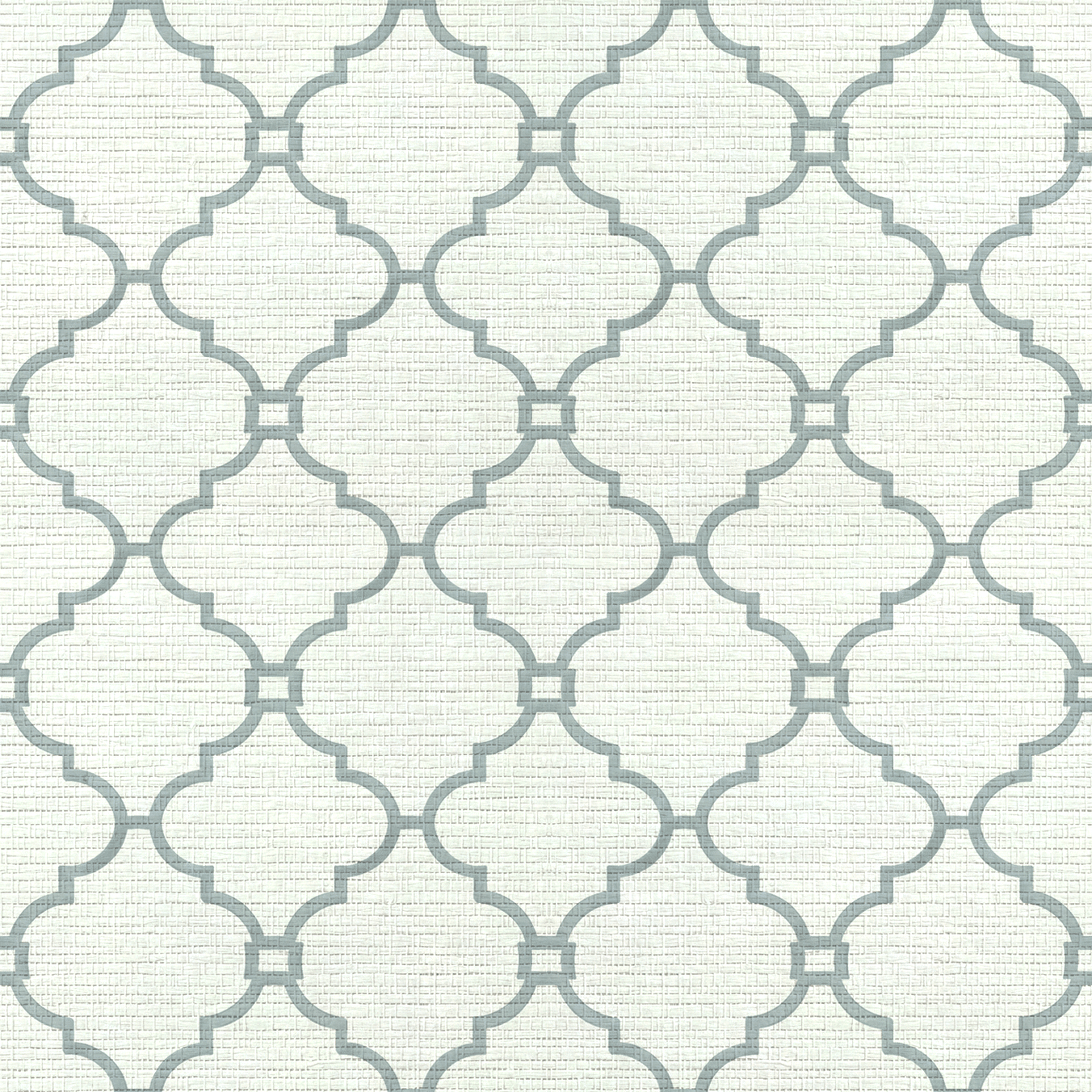 Orange County Cool Grey Trellis Faux Grasscloth Wallpaper - Lemon Park