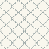 Orange County Cool Grey Trellis Wallpaper - Lemon Park