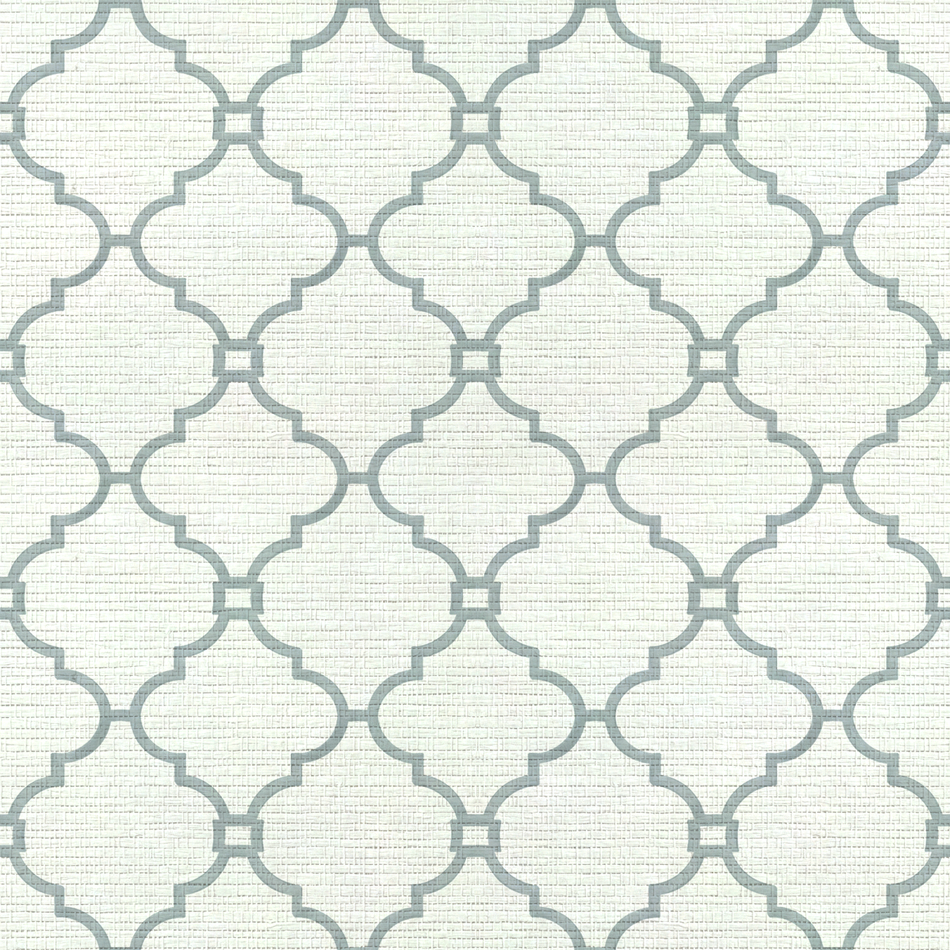 Orange County Cool Grey Trellis Faux Grasscloth Wallpaper