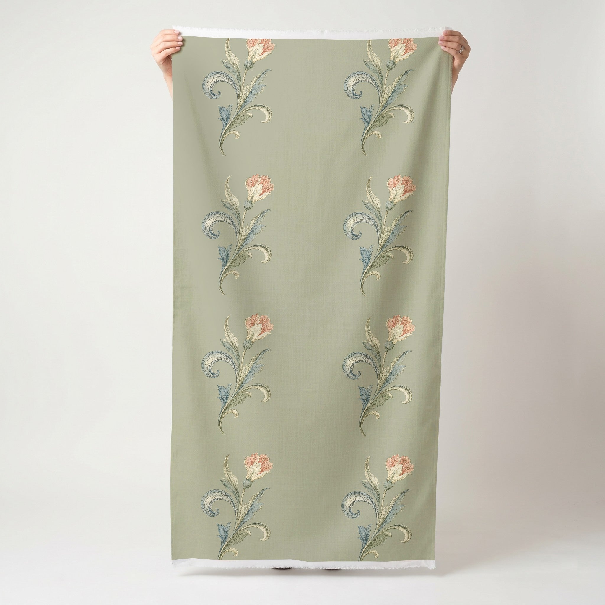 Orange County Olive Botanical - Fabric - Lemon Park