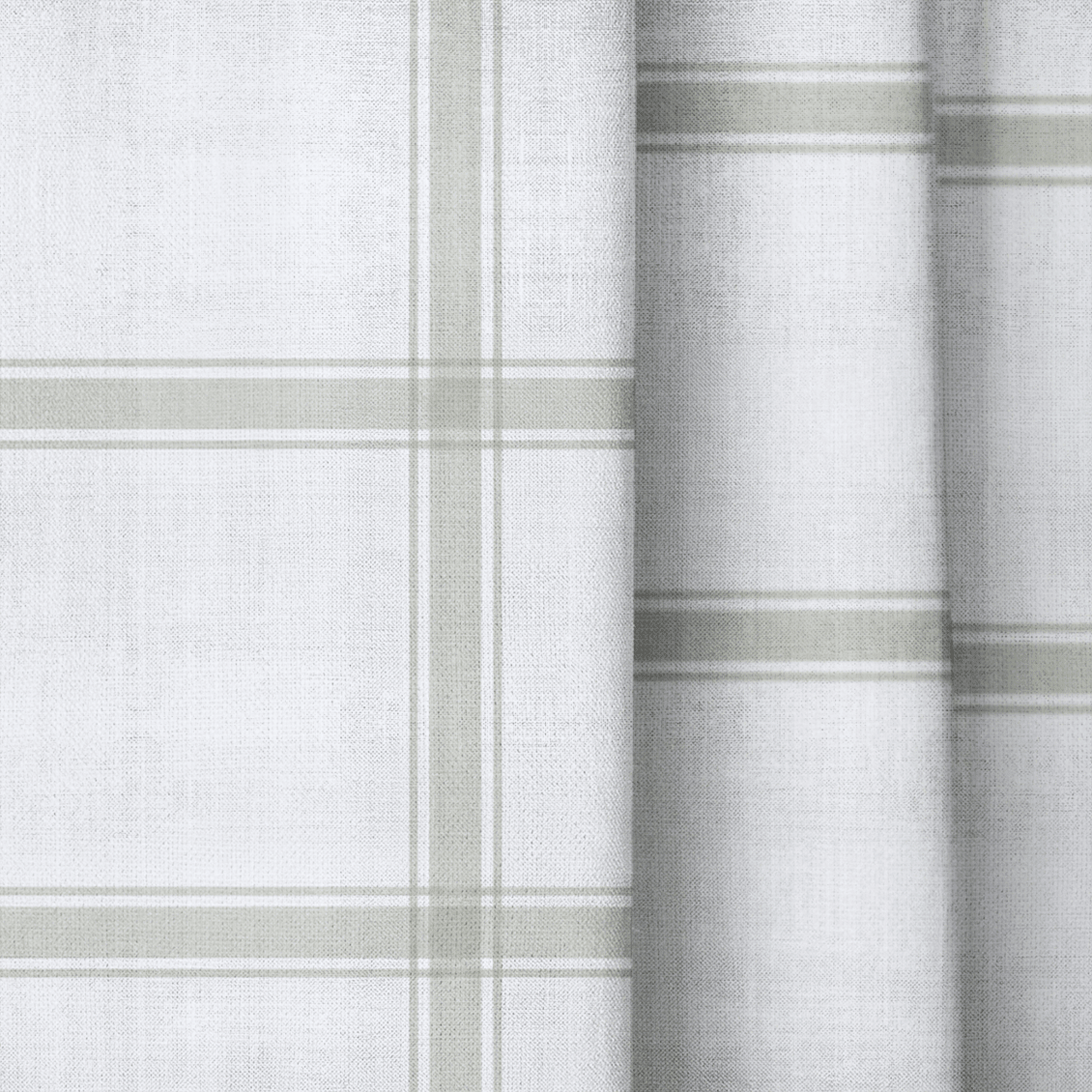 Orange County Olive Plaid - Drapery - Lemon Park