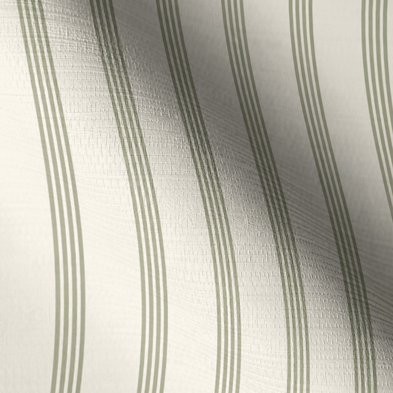 Orange County Olive Stripes Faux Grasscloth Wallpaper - Lemon Park