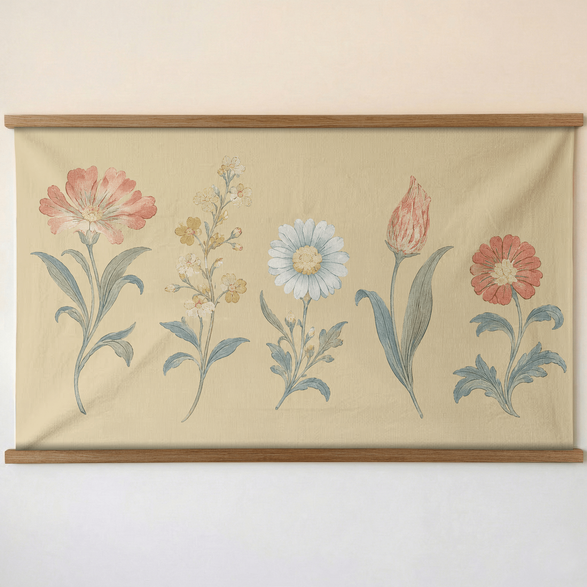 Orange County Pavlova Botanical Study - Tapestry - Lemon Park