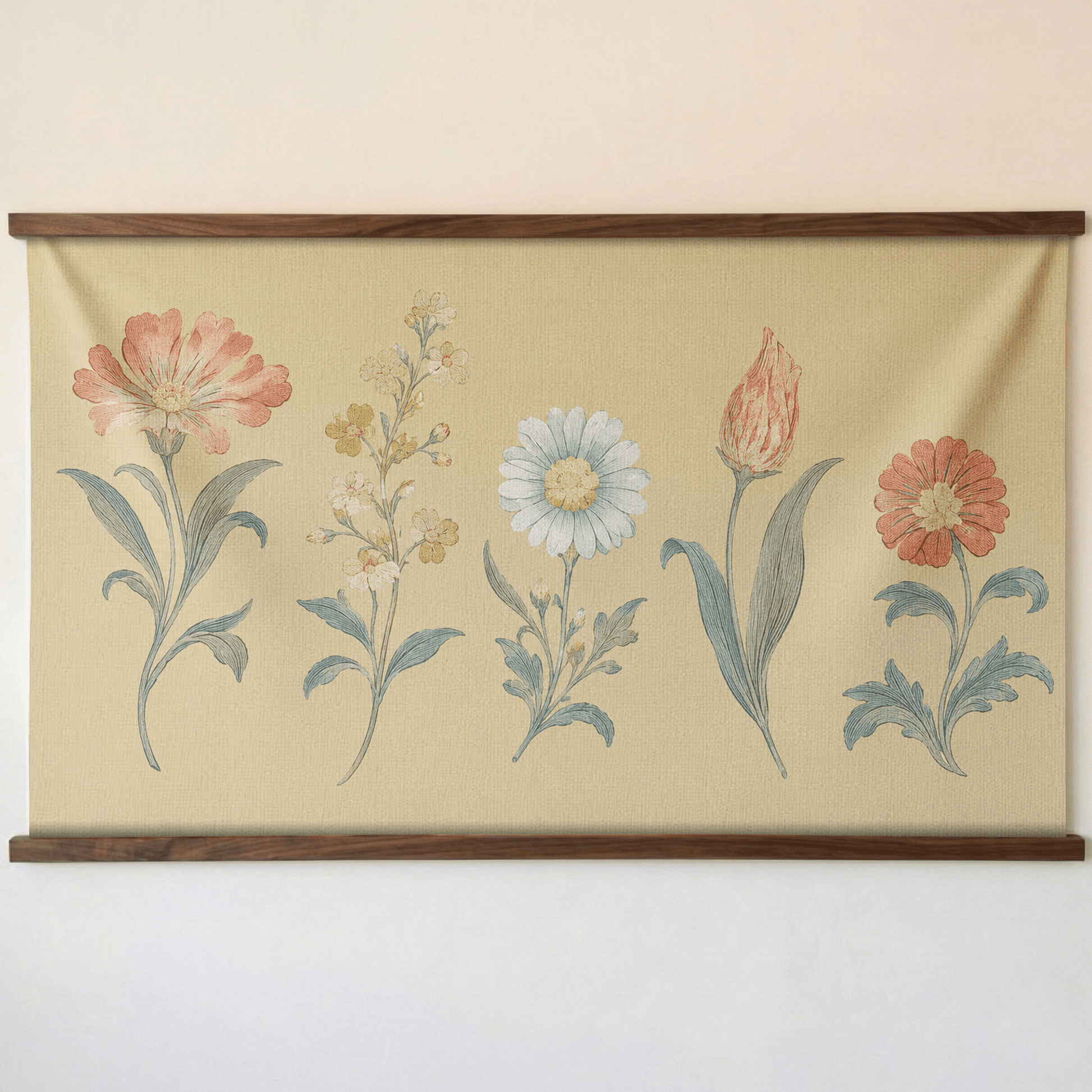 Orange County Pavlova Botanical Study - Tapestry - Lemon Park