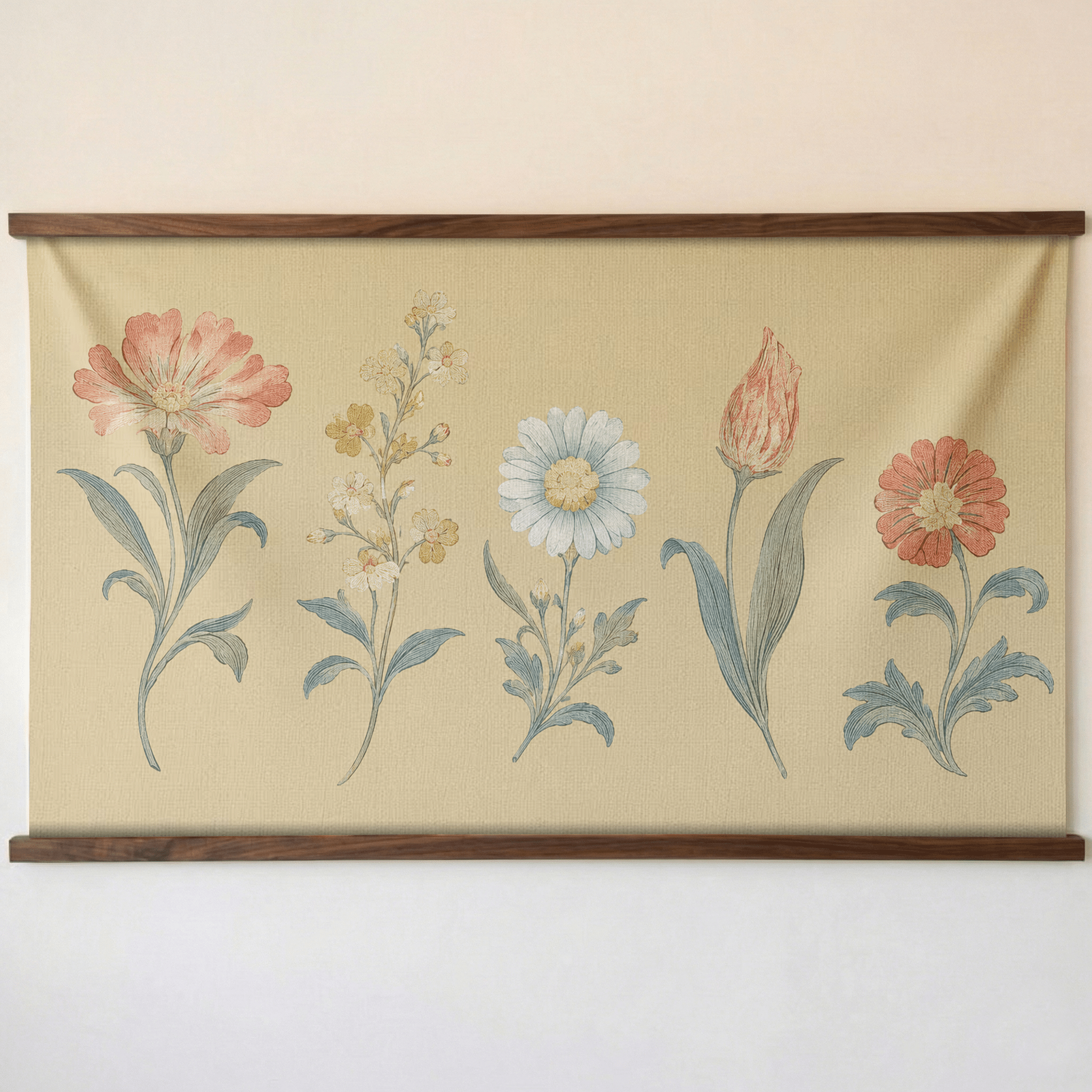 Orange County Pavlova Botanical Study - Tapestry - Lemon Park