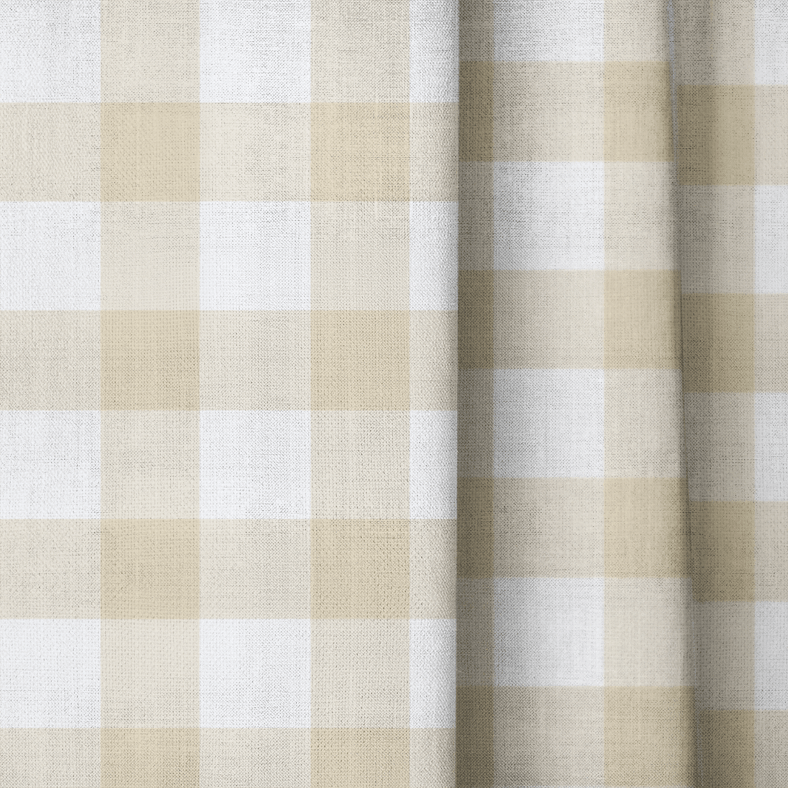 Orange County Pavlova Gingham - Drapery - Lemon Park