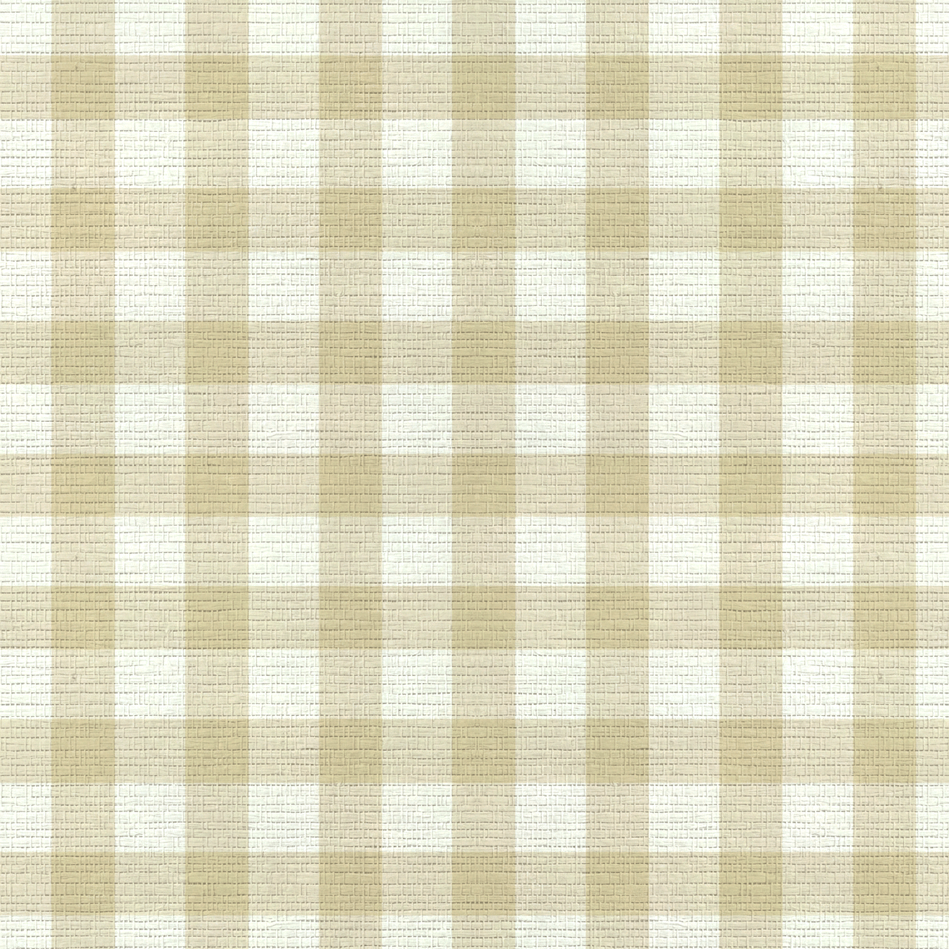 Orange County Pavlova Gingham Faux Grasscloth Wallpaper - Lemon Park