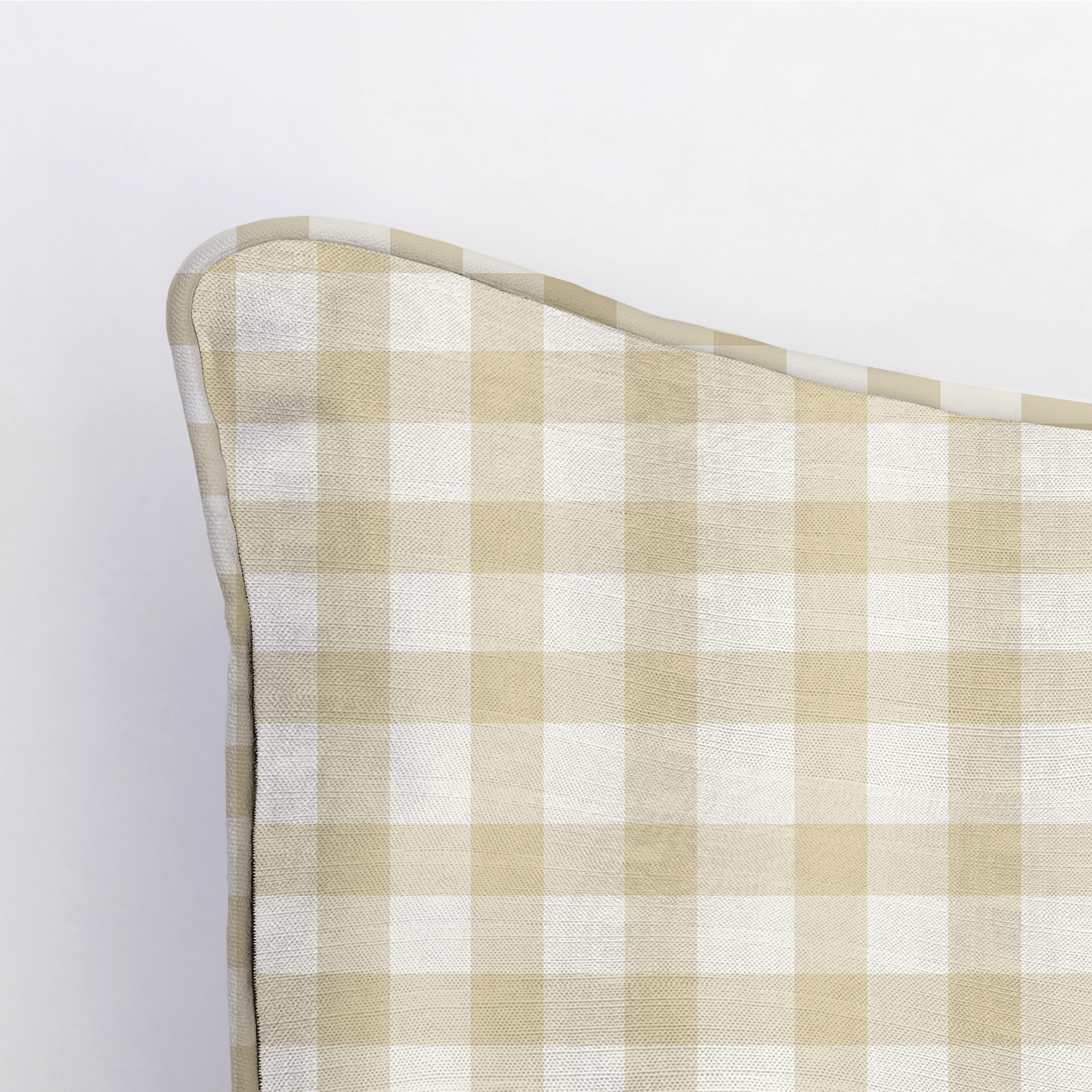 Orange County Pavlova Gingham Throw Pillow - Lemon Park