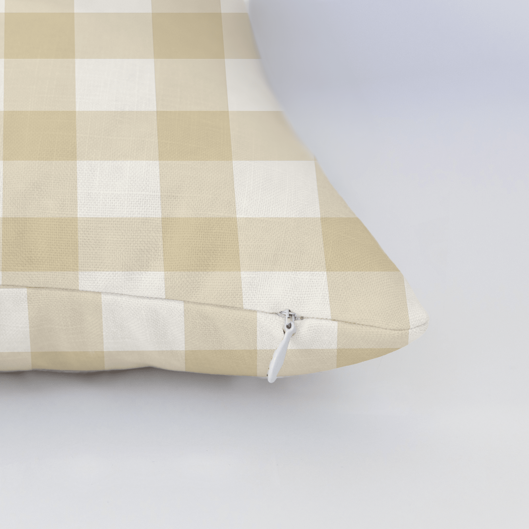Orange County Pavlova Gingham Throw Pillow - Lemon Park