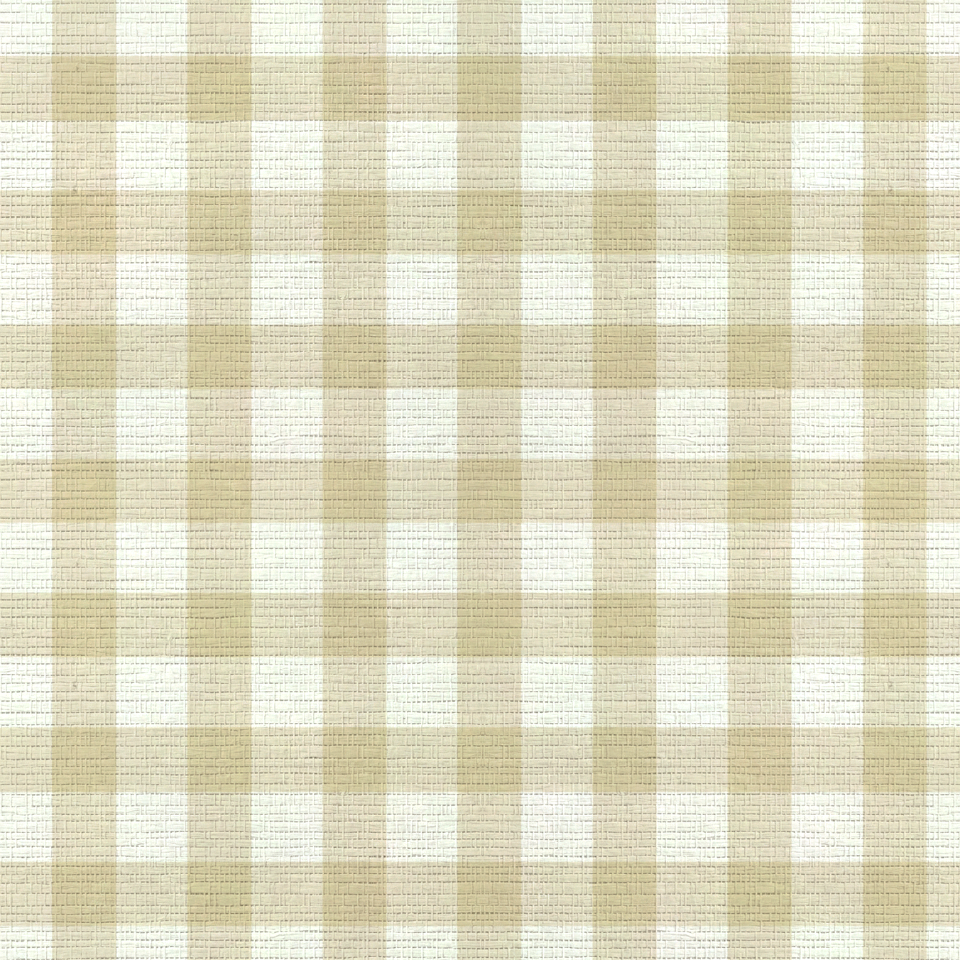 Orange County Pavlova Gingham Faux Grasscloth Wallpaper
