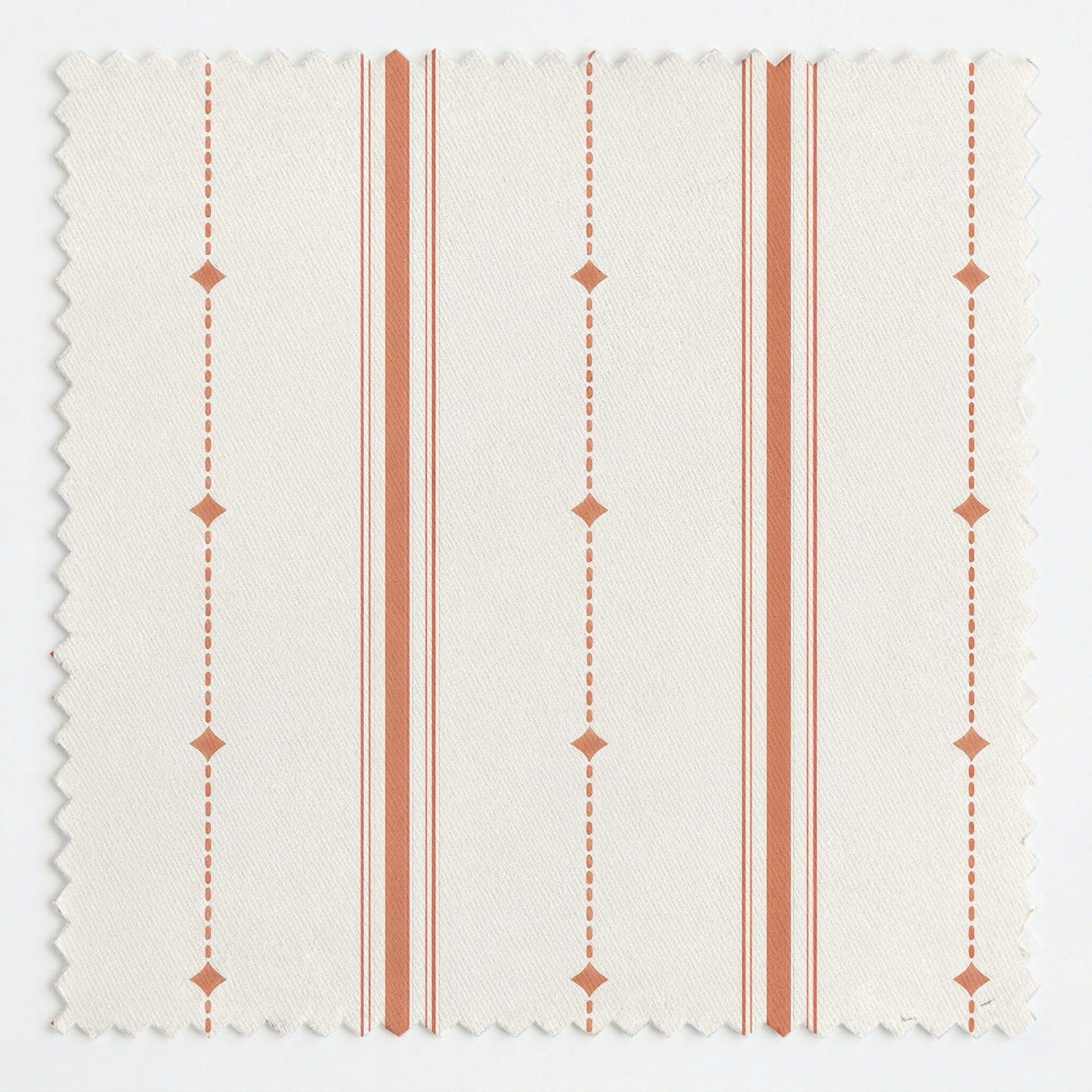 Orange County Terracotta Stripes - Fabric - Lemon Park